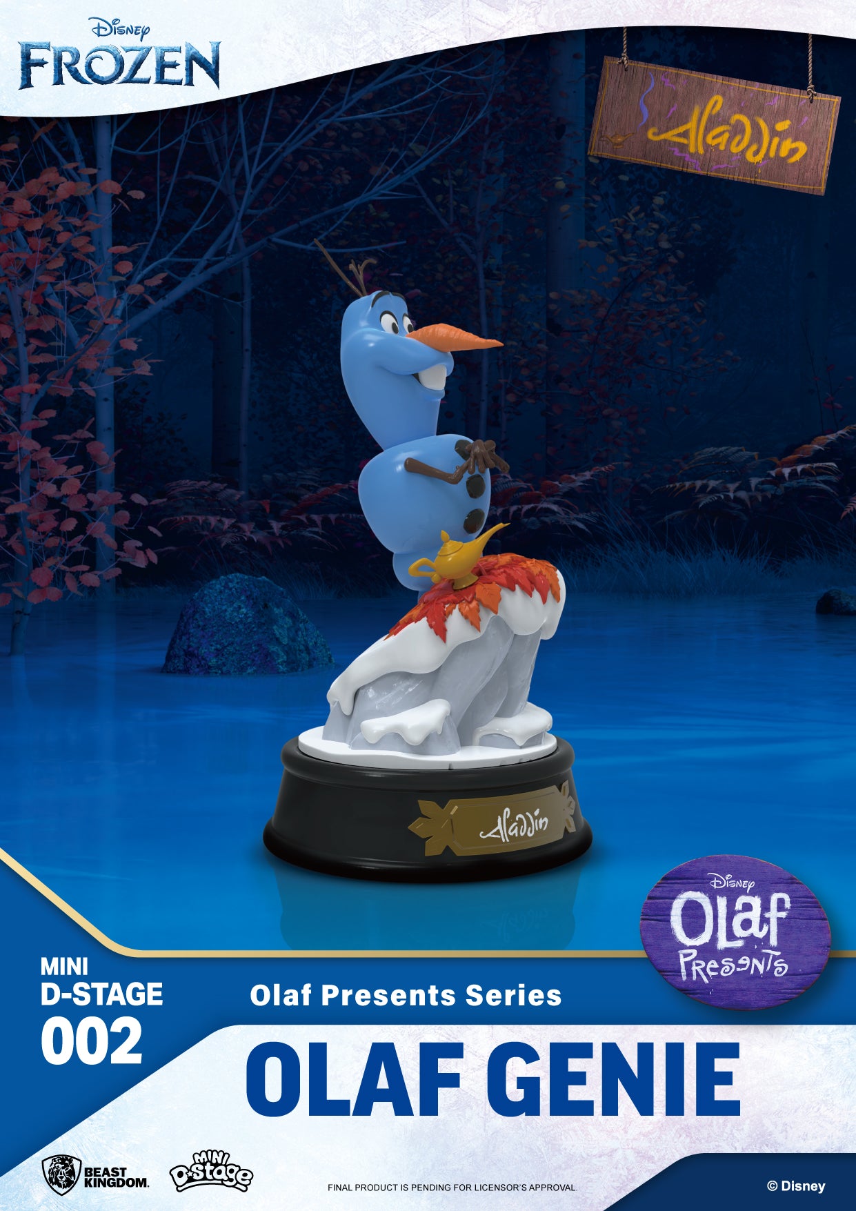 Beast Kingdom Mini DS-002 Disney Pixar Olaf Presents Series Set Mini Diorama Stage Figure