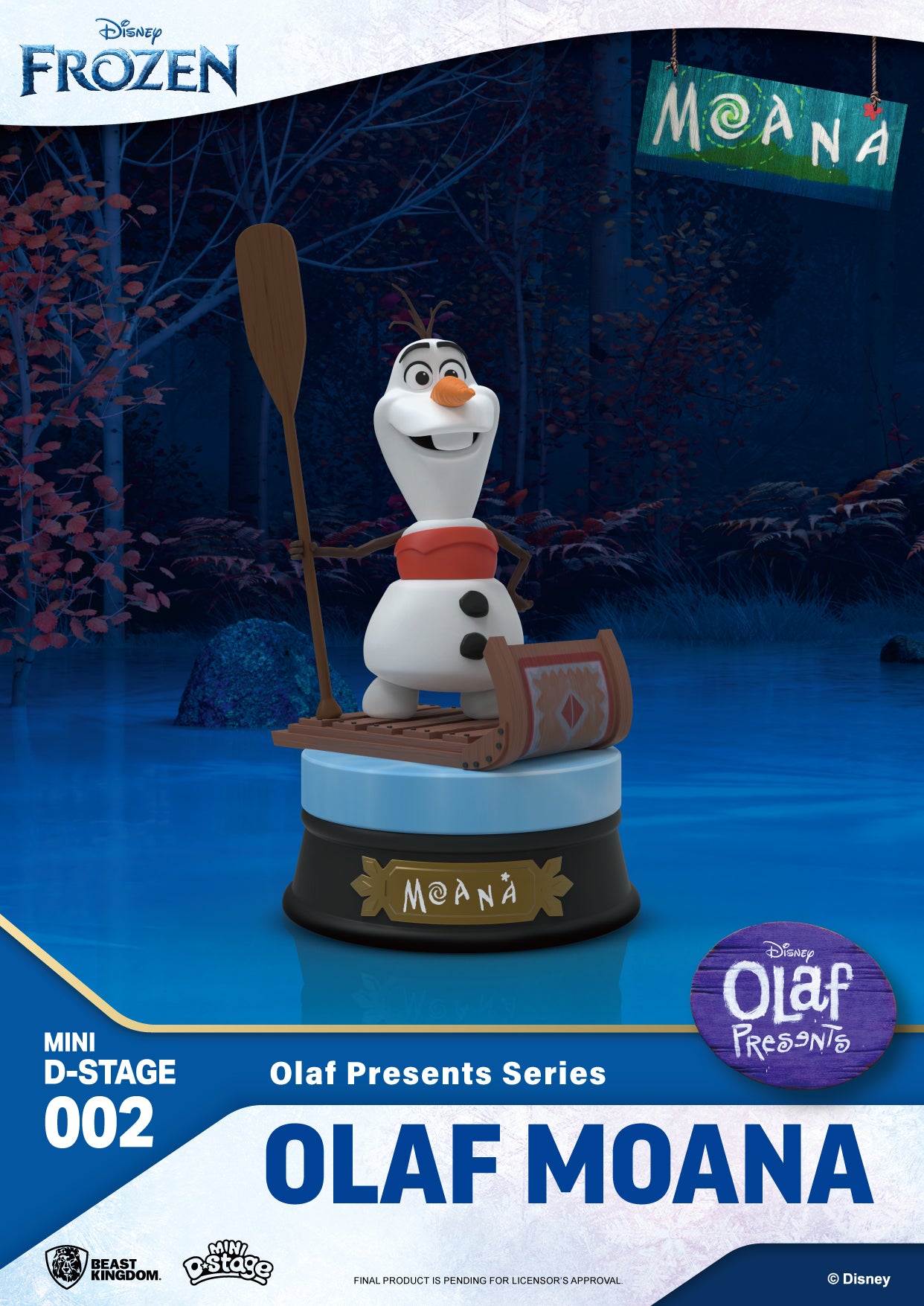 Beast Kingdom Mini DS-002 Disney Pixar Olaf Presents Series Set Mini Diorama Stage Figure