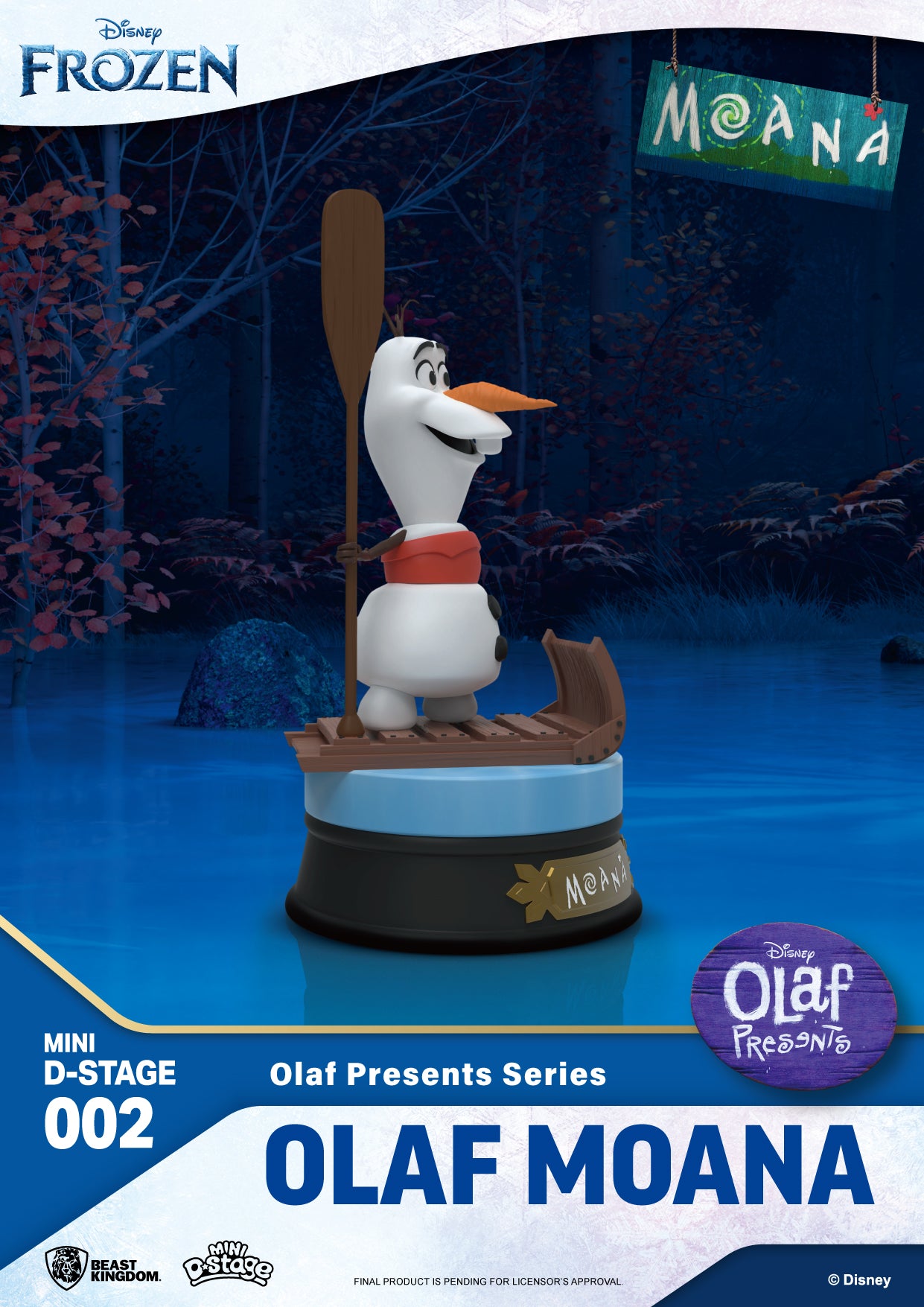 Beast Kingdom Mini DS-002 Disney Pixar Olaf Presents Series Set Mini Diorama Stage Figure