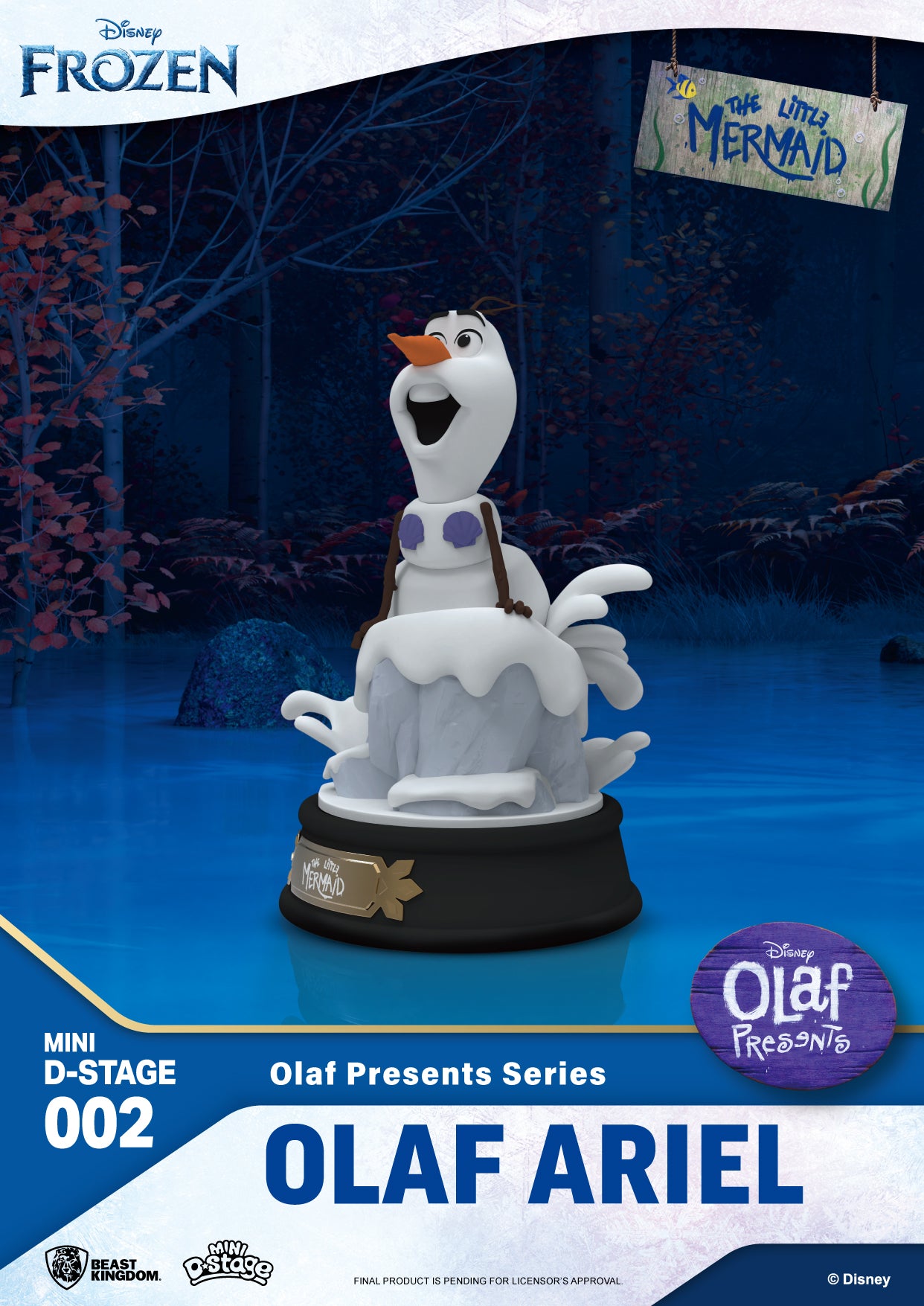 Beast Kingdom Mini DS-002 Disney Pixar Olaf Presents Series Set Mini Diorama Stage Figure