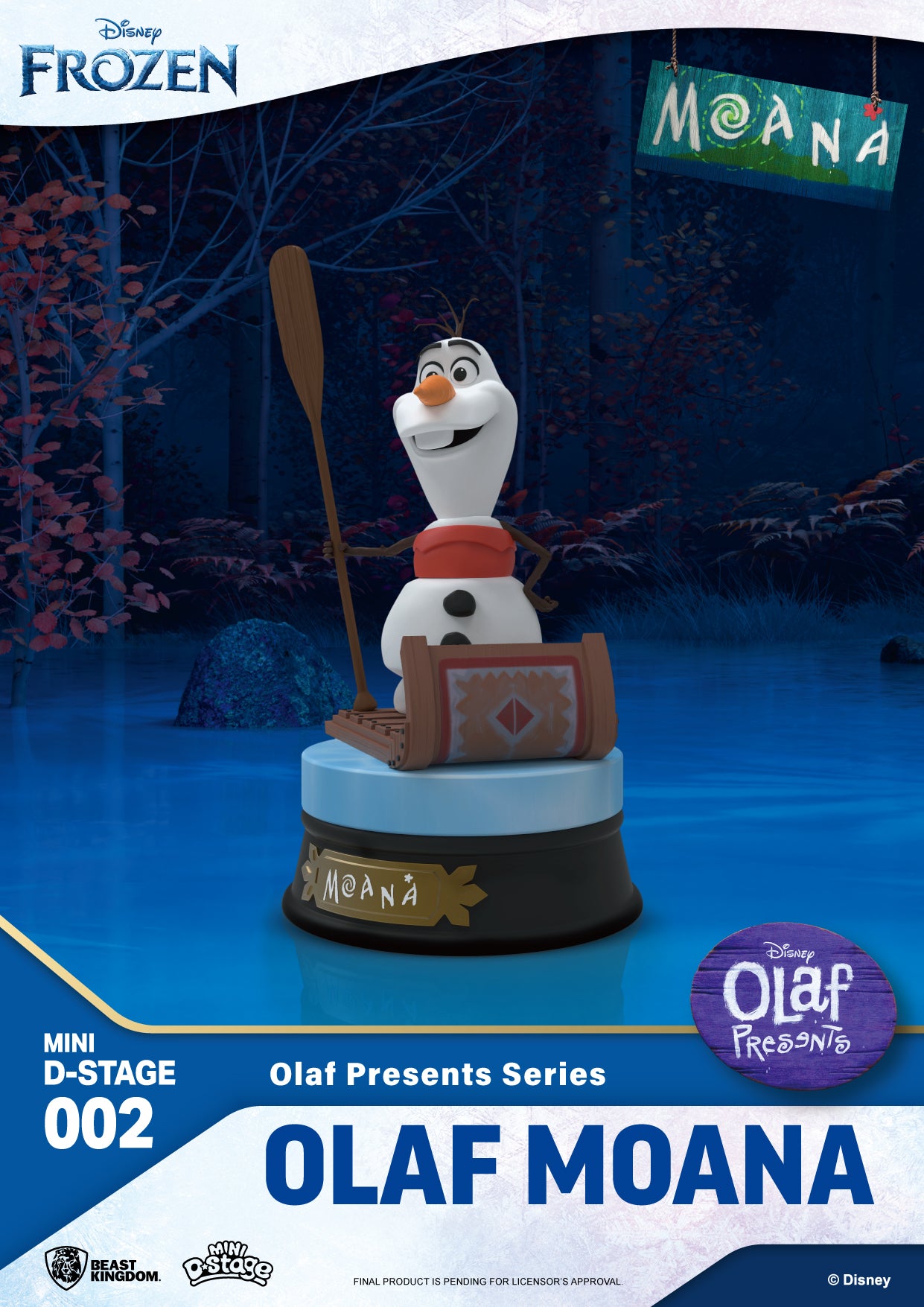 Beast Kingdom Mini DS-002 Disney Pixar Olaf Presents Series Set Mini Diorama Stage Figure