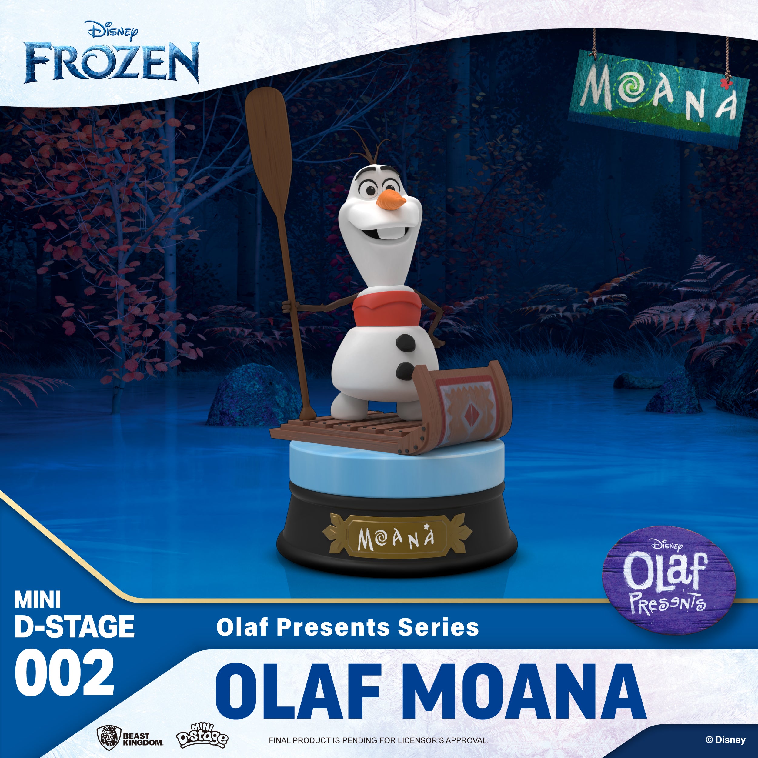 Beast Kingdom Mini DS-002 Disney Pixar Olaf Presents Series Set Mini Diorama Stage Figure