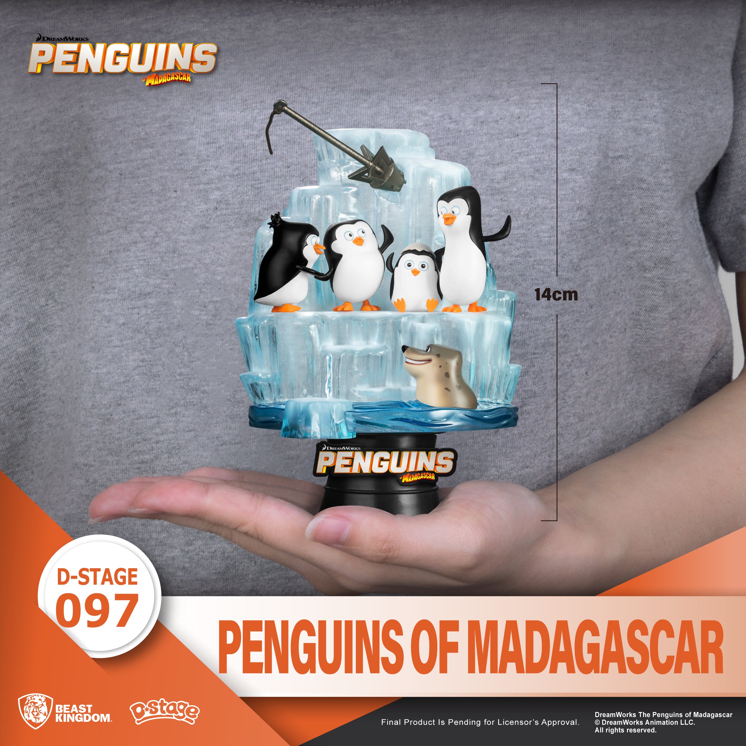 Beast Kingdom DS-097 Madagascar: Penguins Of Madagascar Diorama Stage D-Stage Figure Statue