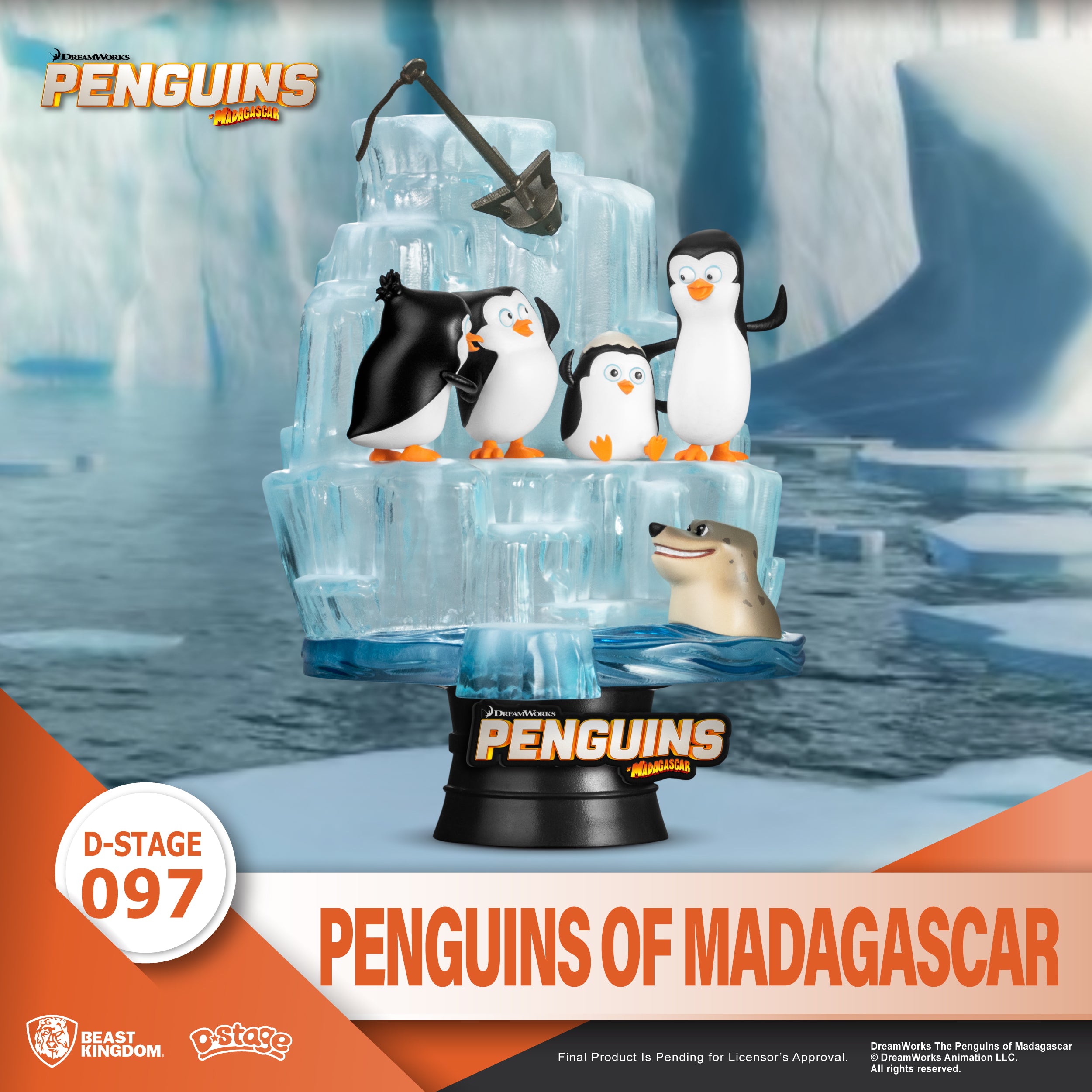 Beast Kingdom DS-097 Madagascar: Penguins Of Madagascar Diorama Stage D-Stage Figure Statue