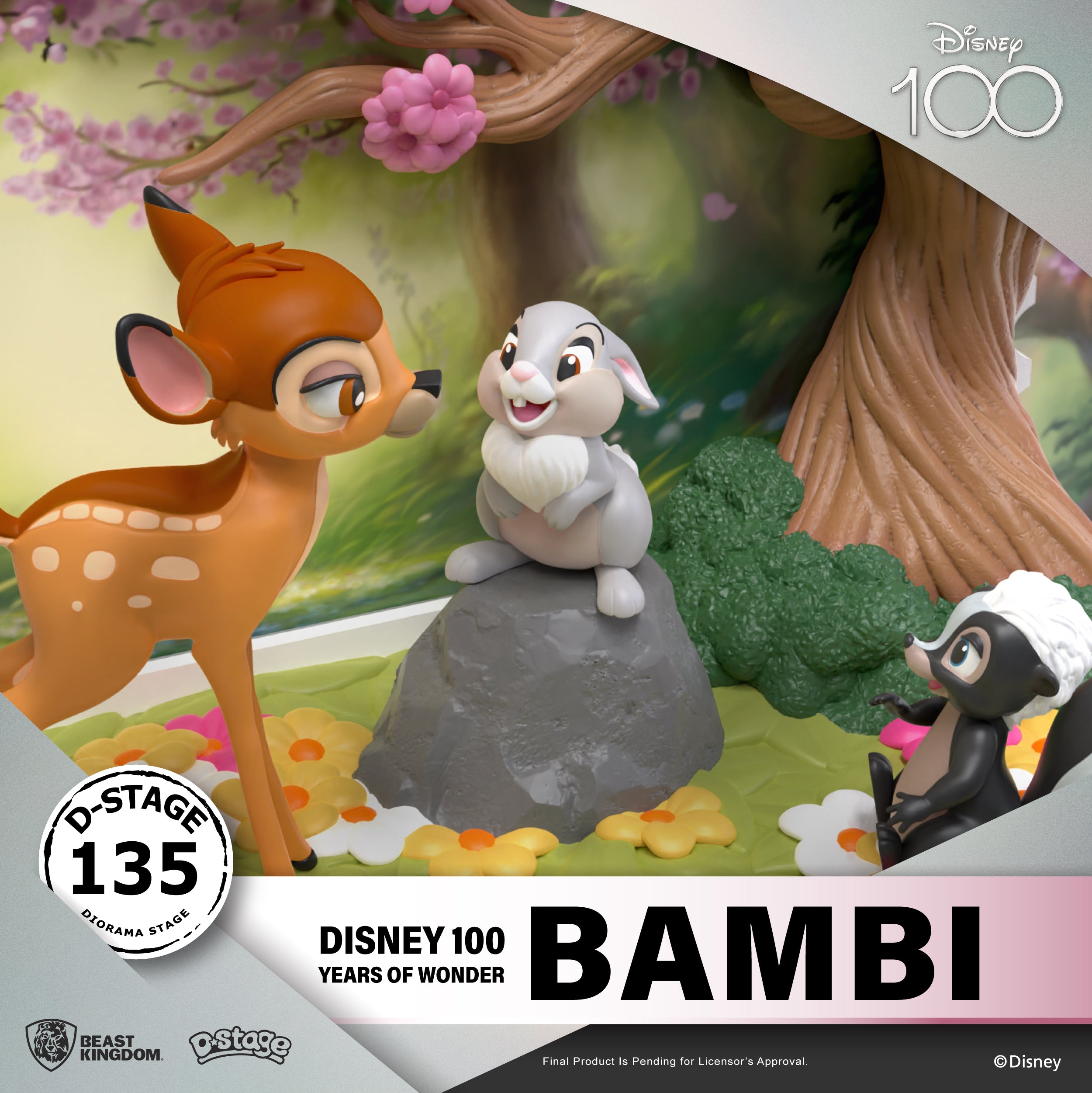 Beast Kingdom DS-135 Disney 100 Years of Wonder-Bambi Diorama Stage D-Stage Figure Statue