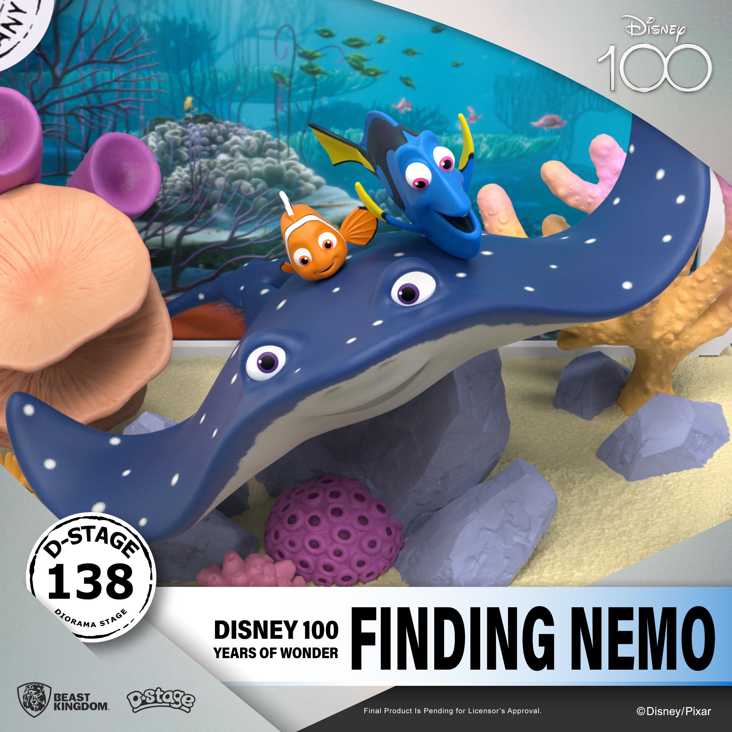 Beast Kingdom DS-138 Disney 100 Years of Wonder-Finding Nemo Diorama Stage D-Stage Figure Statue