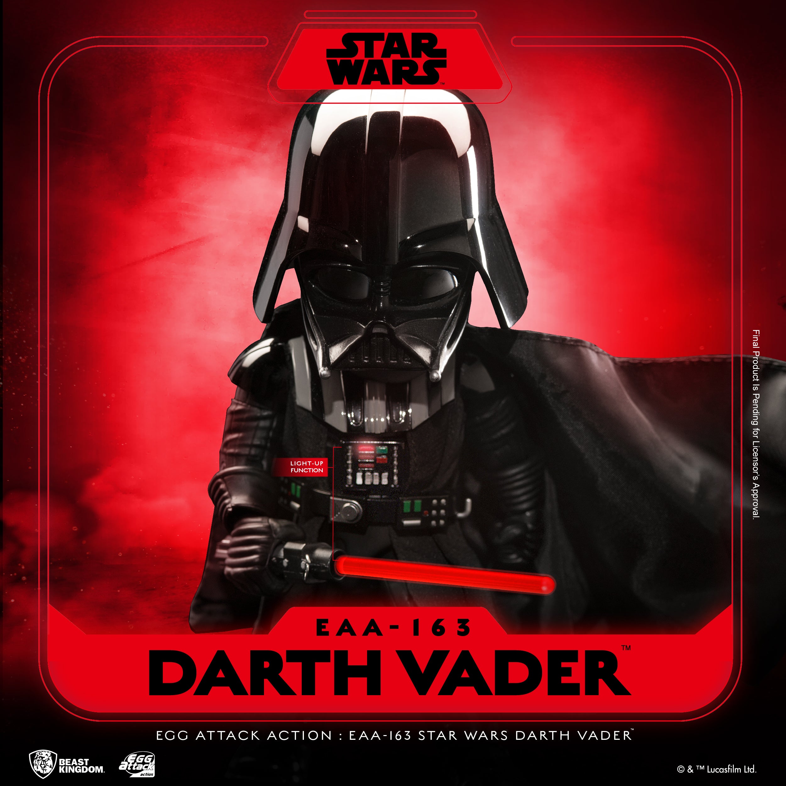 Beast Kingdom EAA-163 Star Wars Darth Vader Egg Attack Action Figure