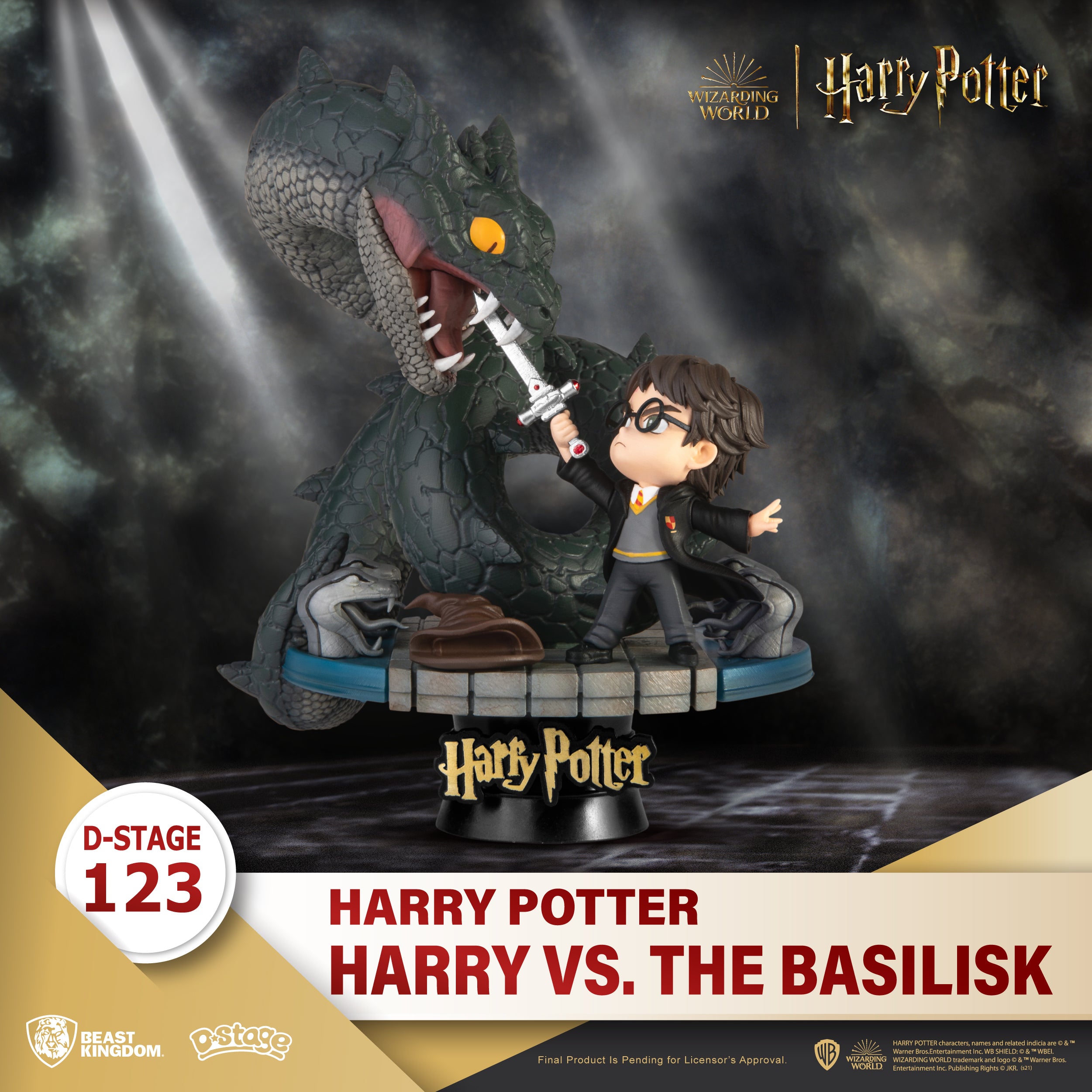 Beast Kingdom DS-123 Harry Potter-Harry vs. the Basilisk Diorama Stage D-Stage Figure Statue