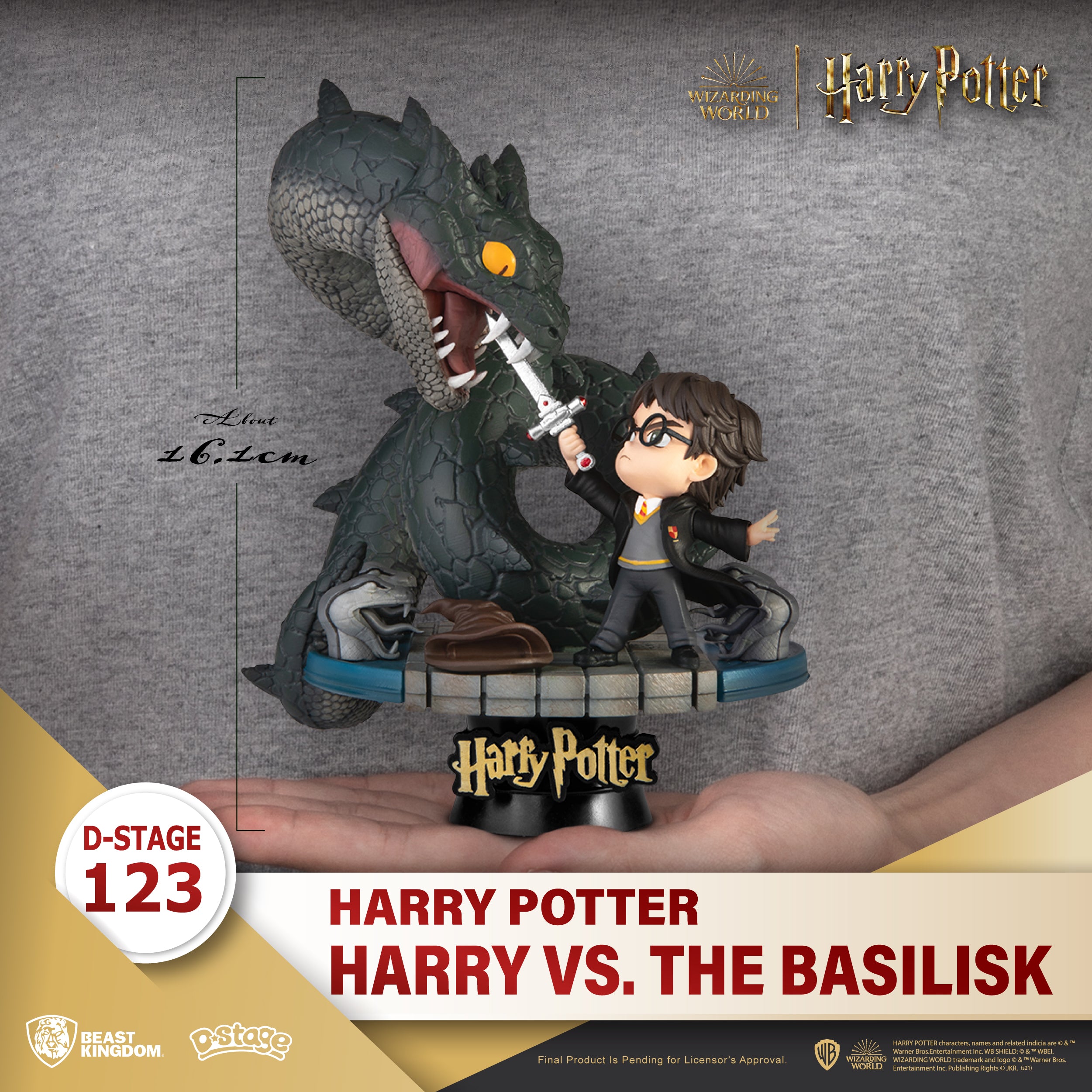 Beast Kingdom DS-123 Harry Potter-Harry vs. the Basilisk Diorama Stage D-Stage Figure Statue