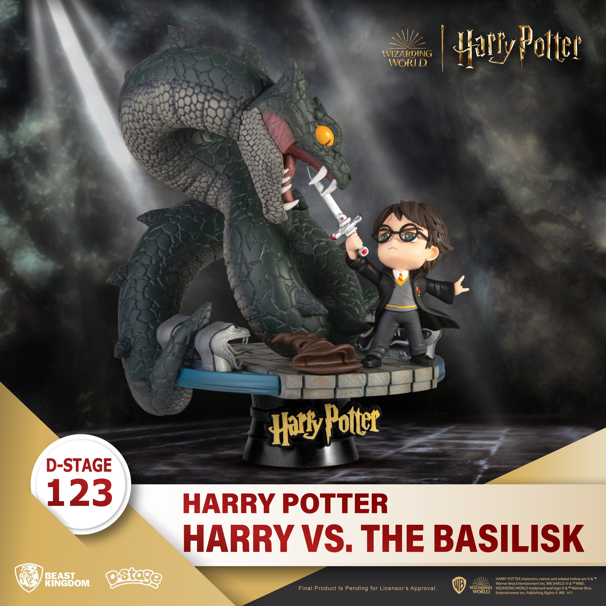 Beast Kingdom DS-123 Harry Potter-Harry vs. the Basilisk Diorama Stage D-Stage Figure Statue
