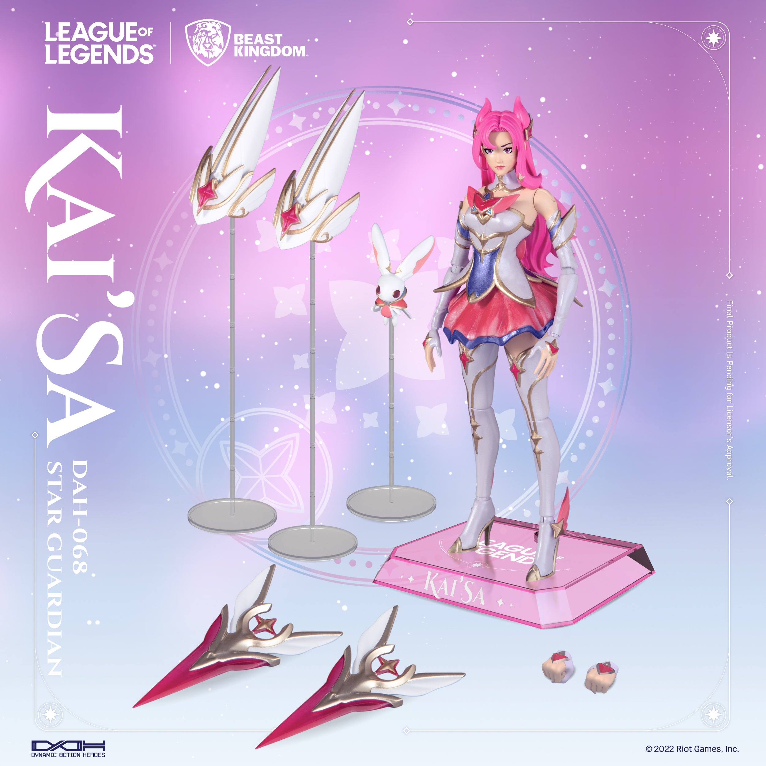 Beast Kingdom DAH-068 League of Legends Star Guardian Kai'Sa 1:9 Scale Dynamic 8ction Heroes Action Figure