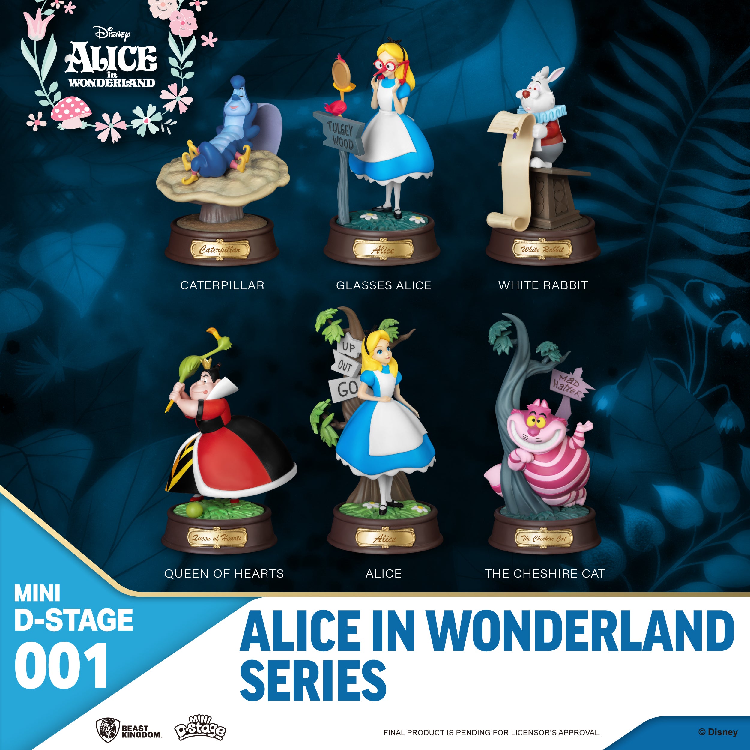Beast Kingdom MDS-001 Alice in Wonderland Series Set Mini Diorama Stage D-Stage Figure Statue