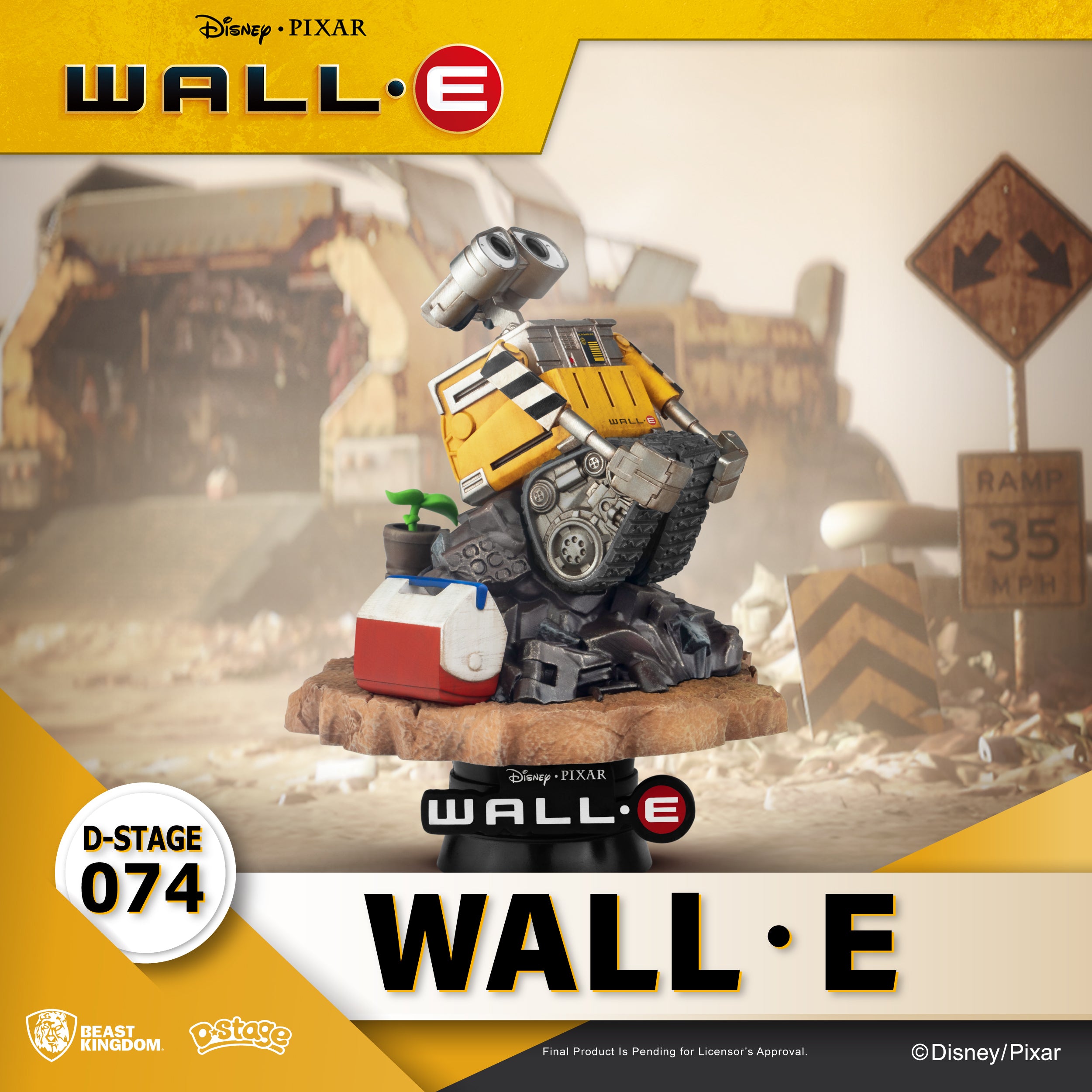 Beast Kingdom DS-074 Disney PIXAR WALL-E Diorama Stage D-Stage Figure Statue