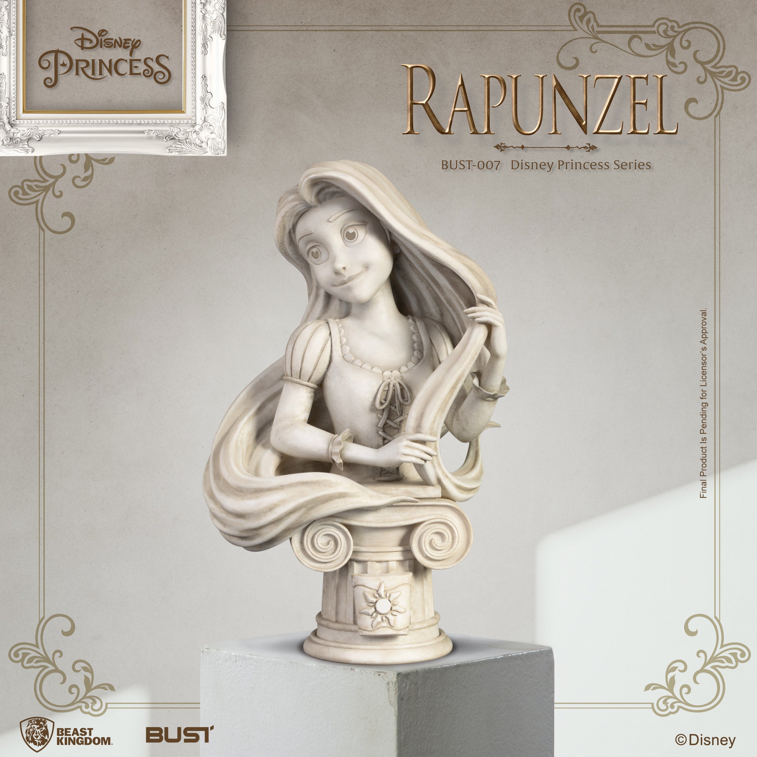 Beast Kingdom BUST-007 Disney Princess Series Rapunzel Bust Figure Statue