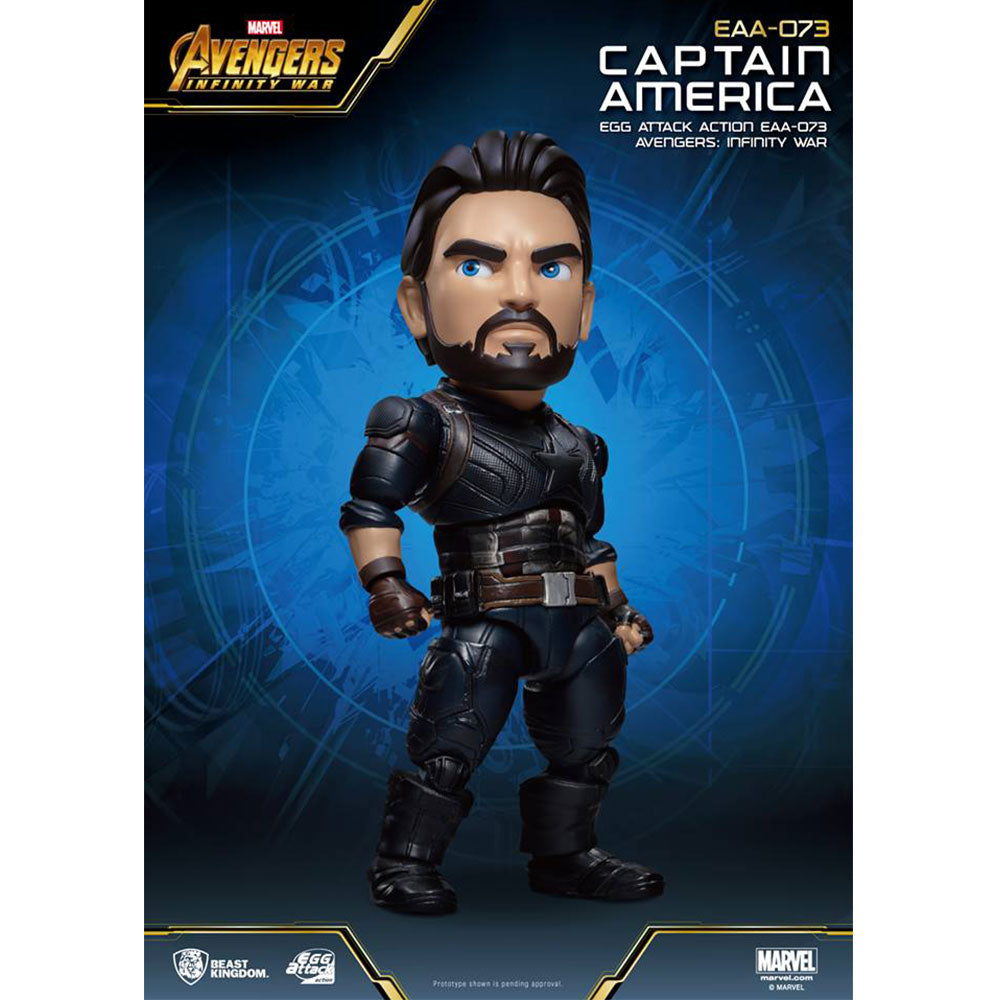Beast Kingdom EAA-073 Marvel Avengers Infinity War: Captain America Egg Attack Action Figure