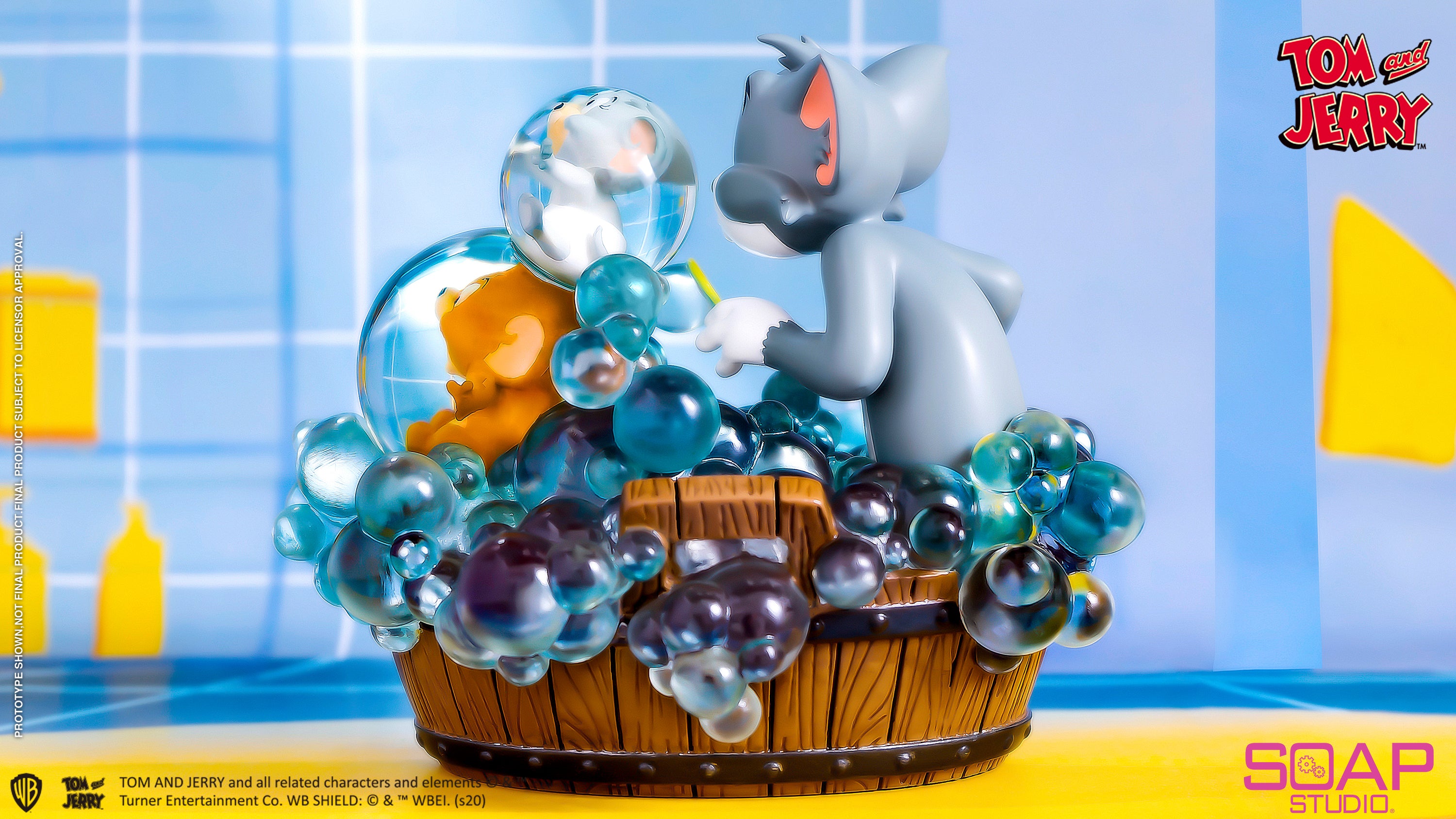 Soap Studio CA124 Tom and Jerry: Bath Time Figure Statue