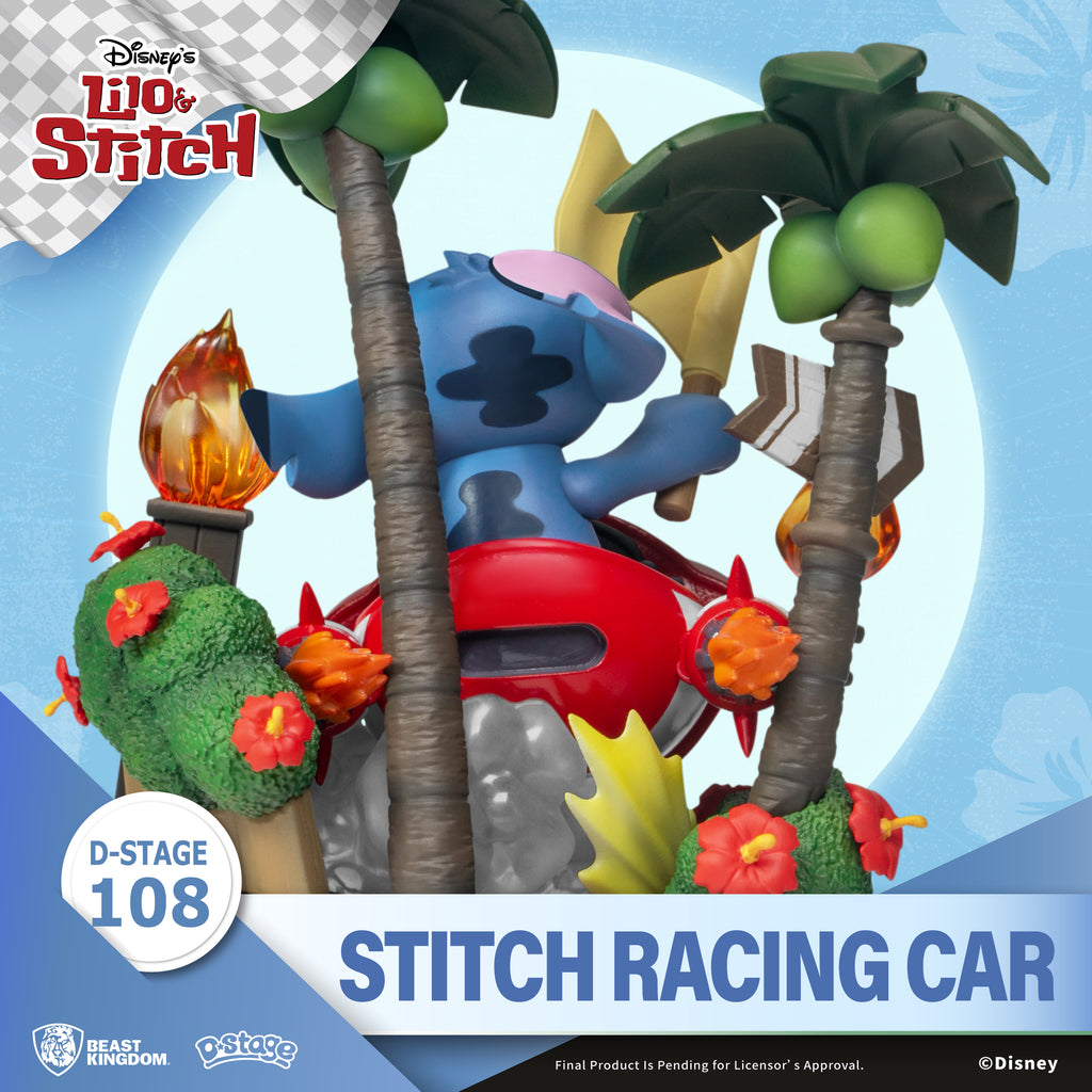 Beast Kingdom DS-108-Stitch Racing Car (RE) – Beast Kingdom SEA