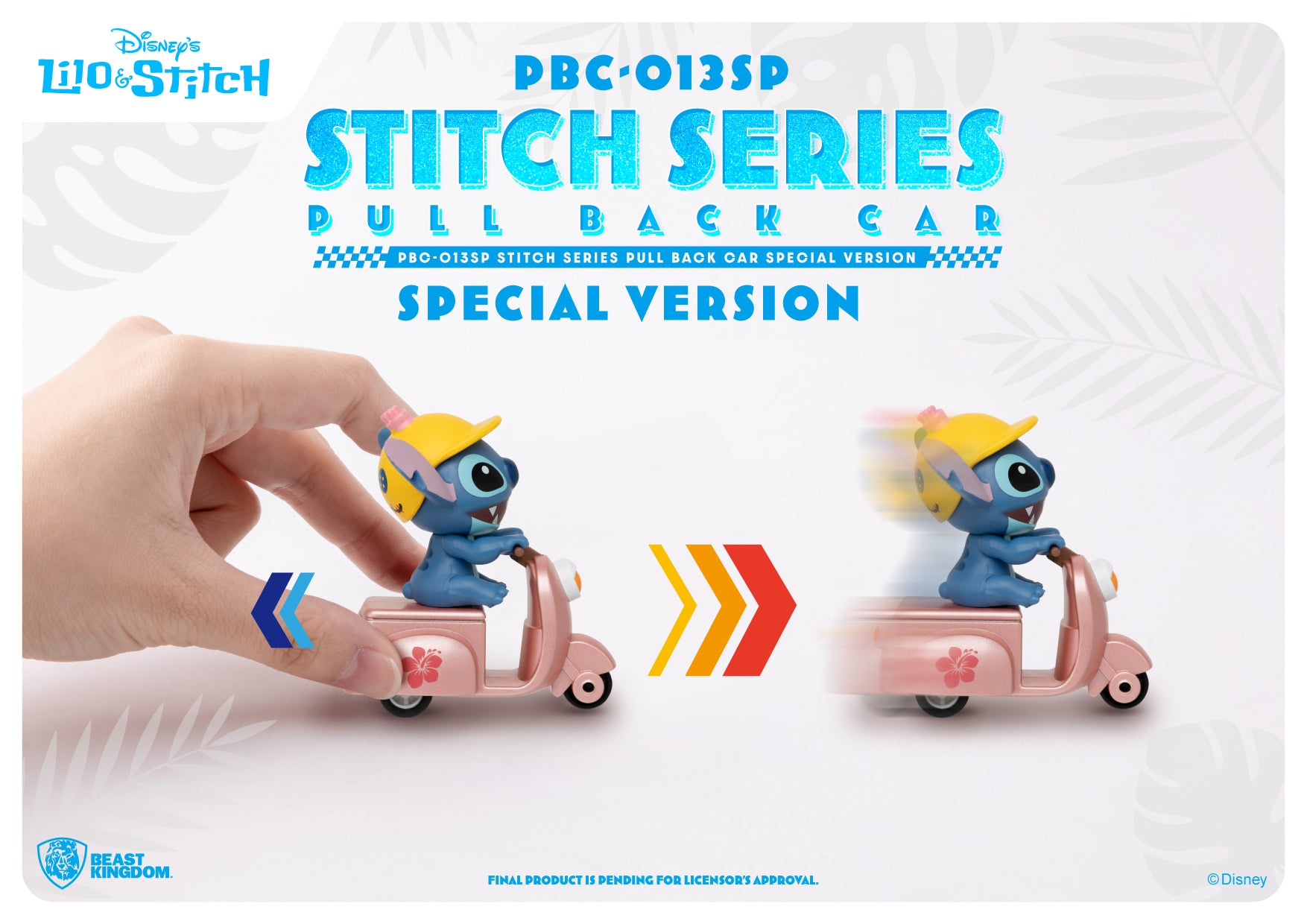 Beast Kingdom PBC-013SP Stitch Series Pull Back Car Special Version Blind box Set(6pcs)