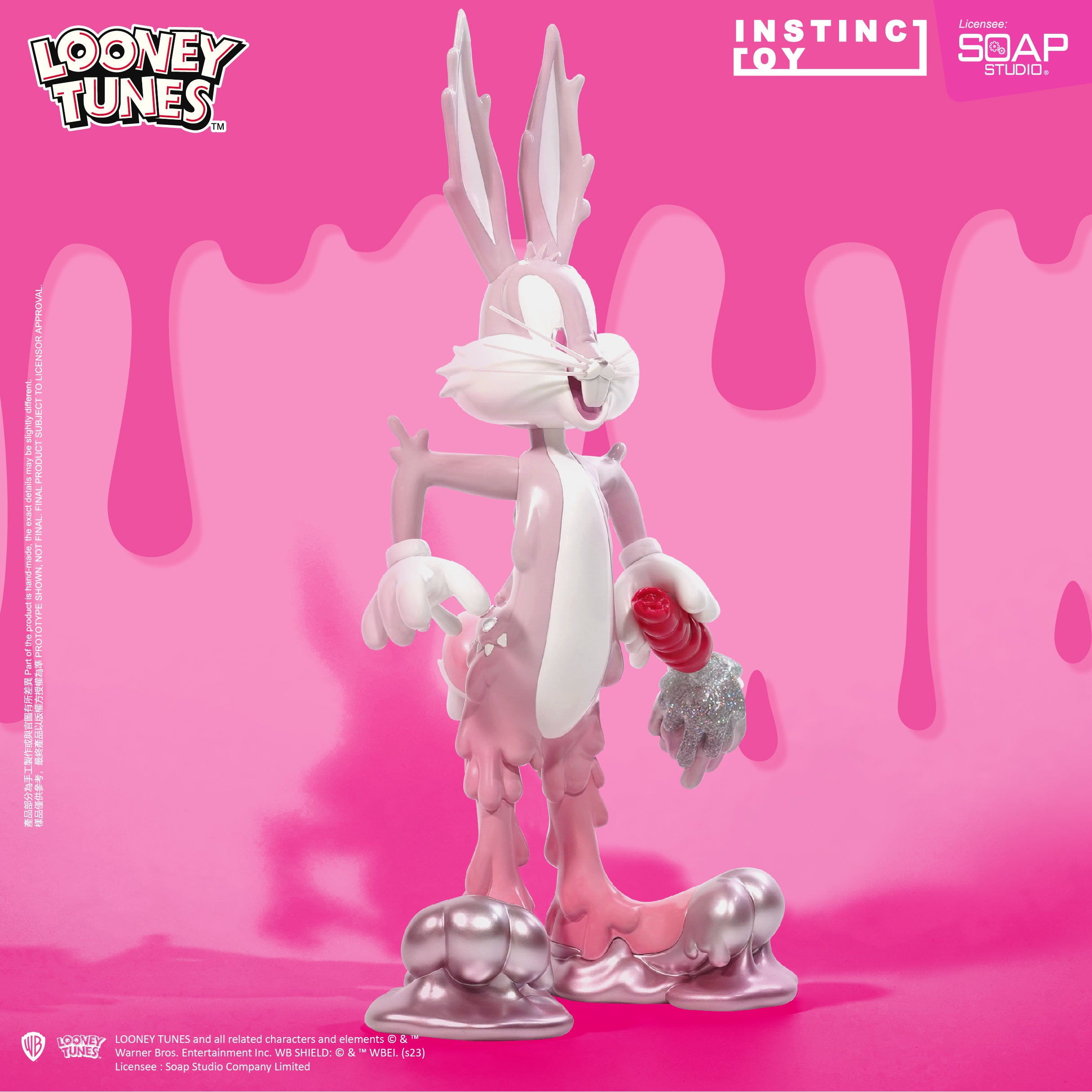Soap Studio AM019P Looney Tunes Erosion Bugs Bunny Figure (Pink