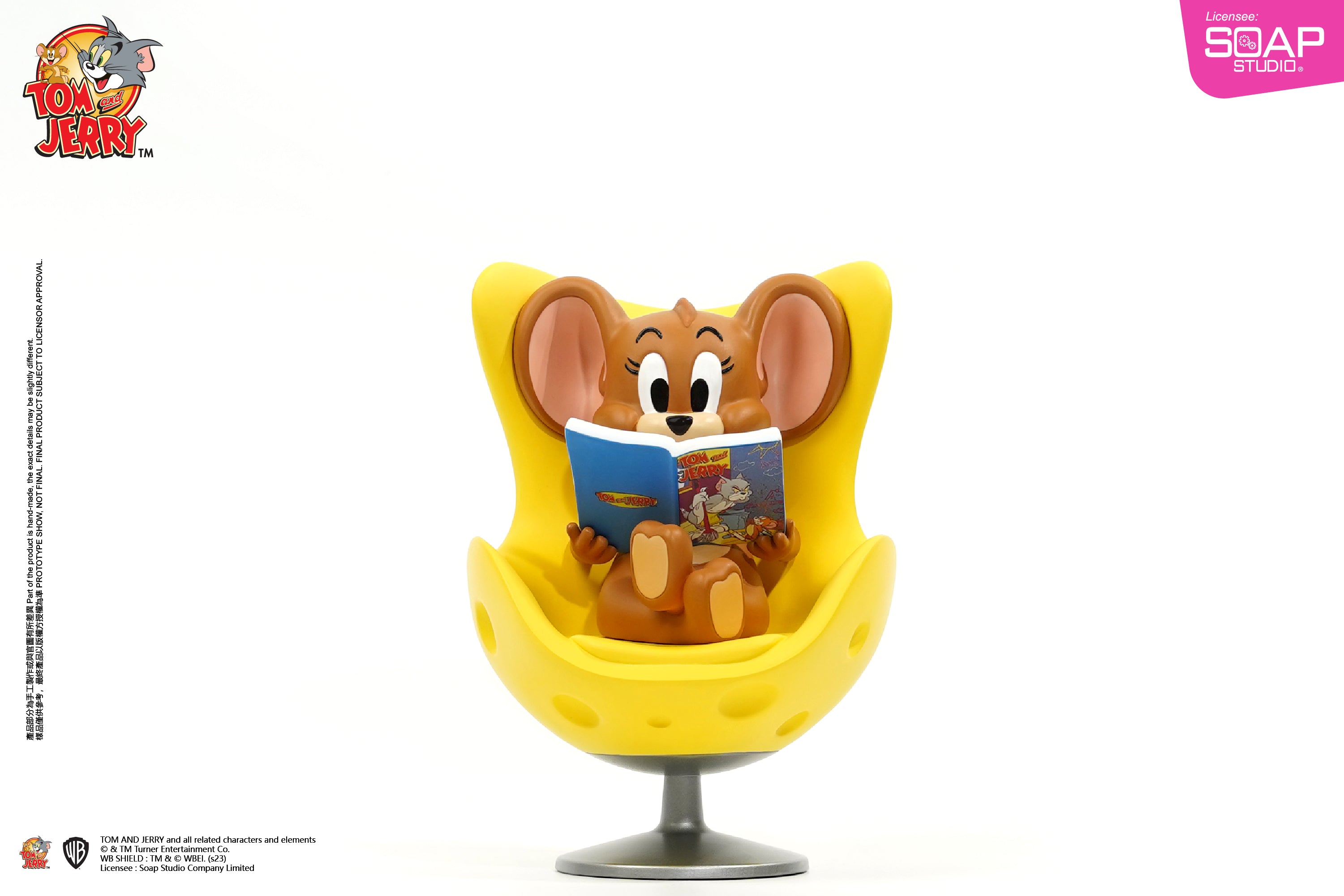 Soap Studio CA292 Tom and Jerry – Jerry's Reading Time Statue
