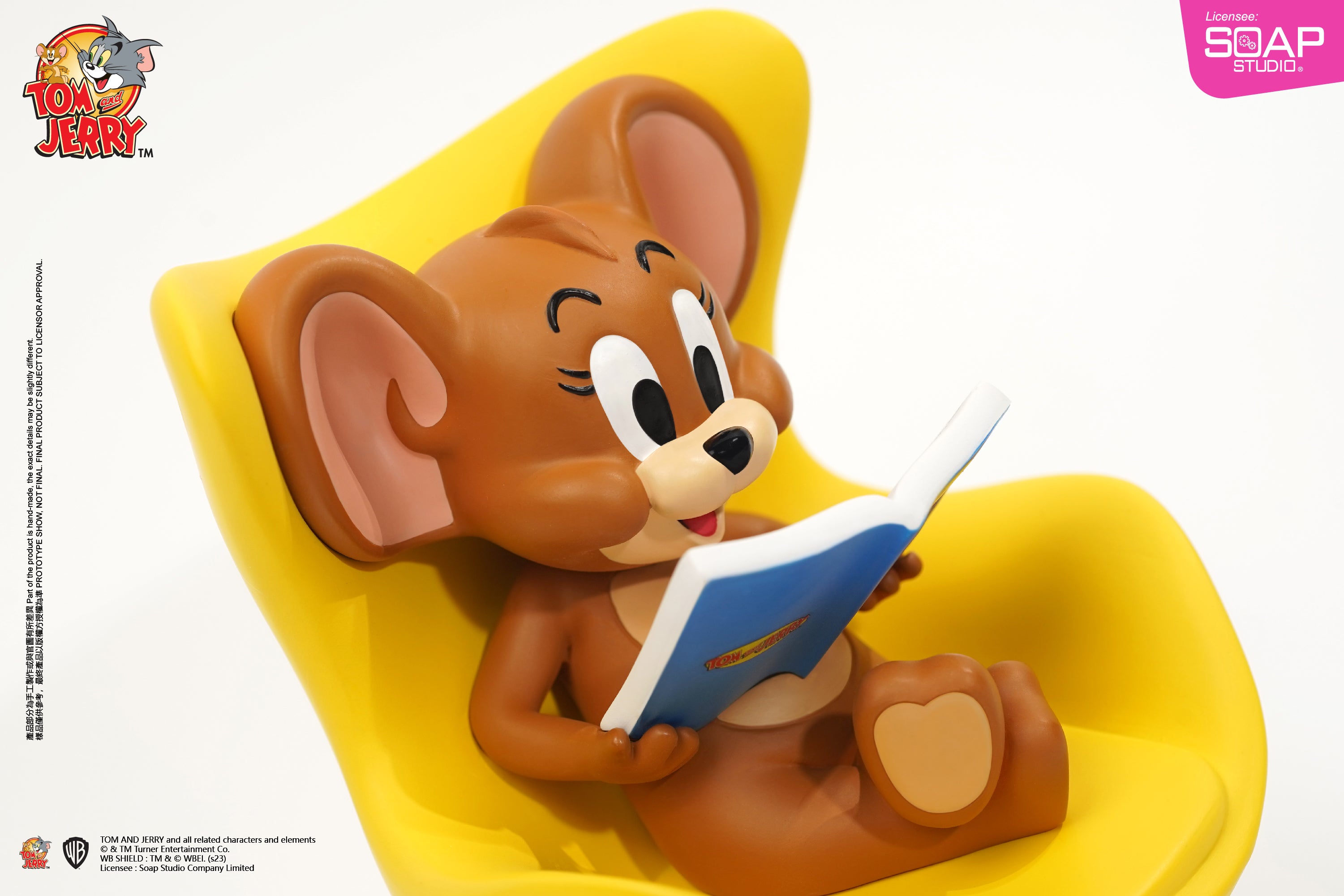 Soap Studio CA292 Tom and Jerry – Jerry's Reading Time Statue