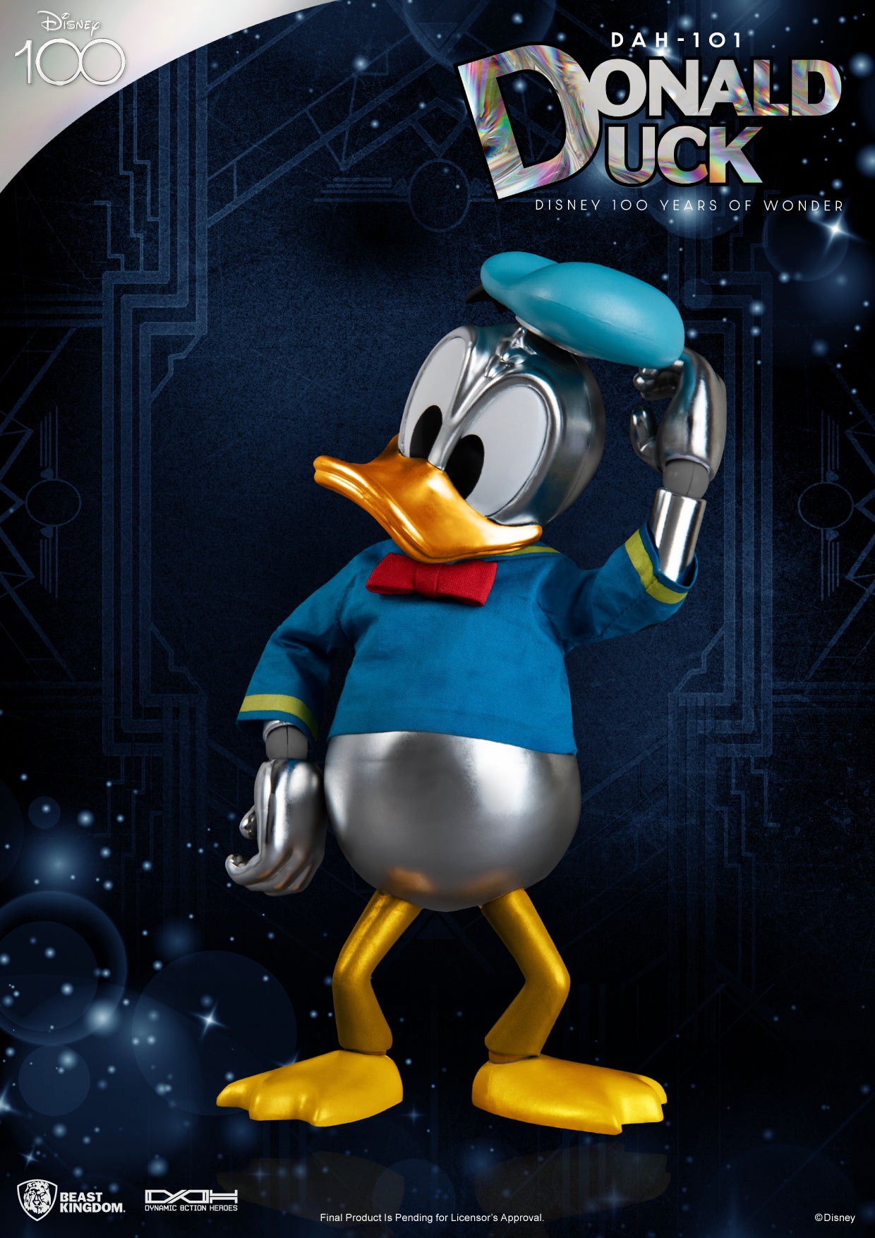 Beast Kingdom DAH-101 Donald Duck Disney 100 Years of Wonder  Dynamic 8ction Heroes
