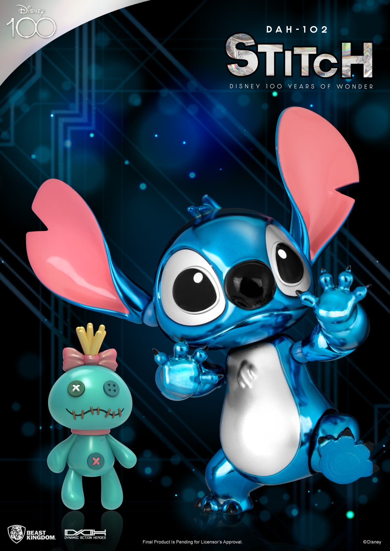 Disney 100 Years of Wonder Dynamic 8action Heroes DAH-102 Stitch