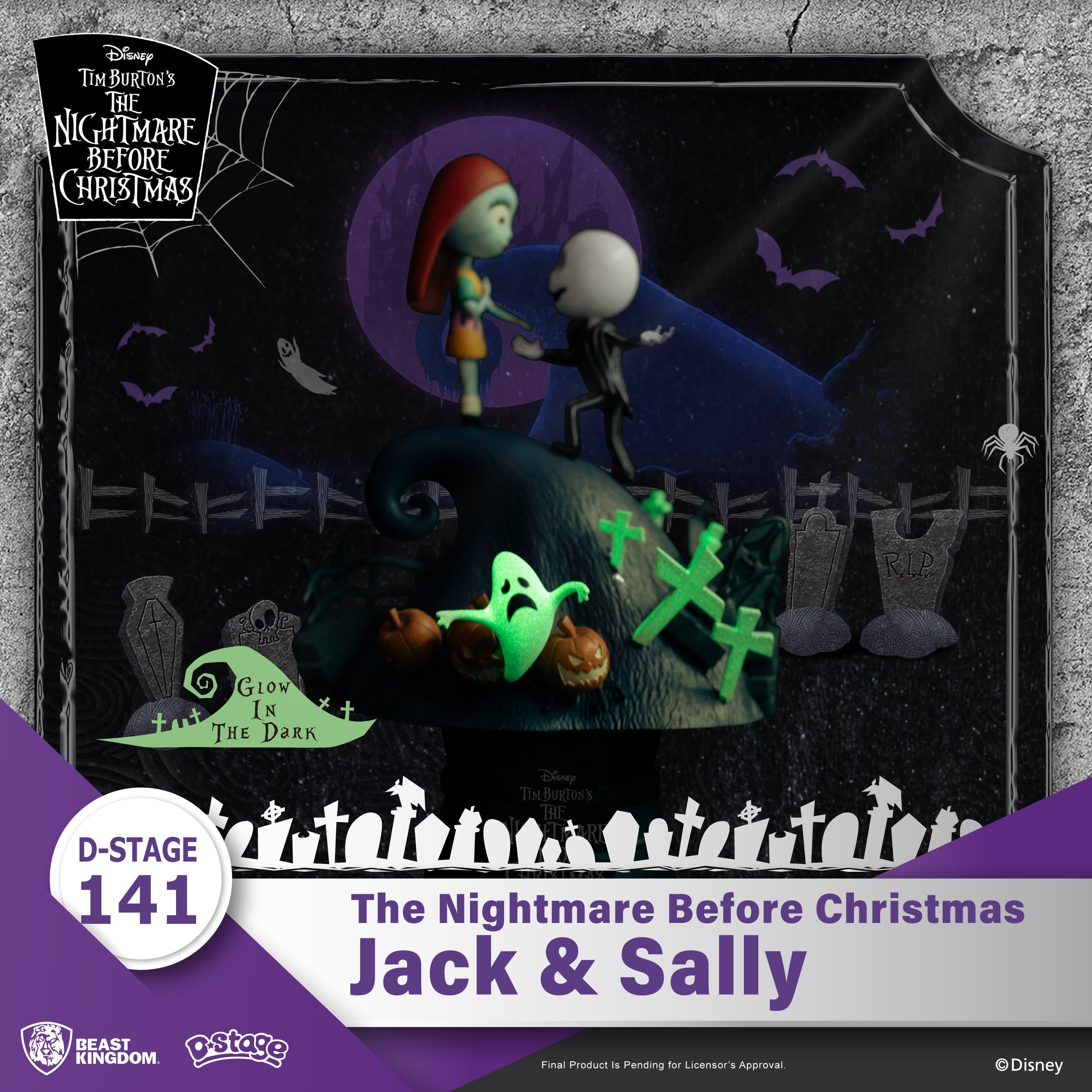 Beast Kingdom DS-141-The Nightmare Before Christmas-Jack & Sally