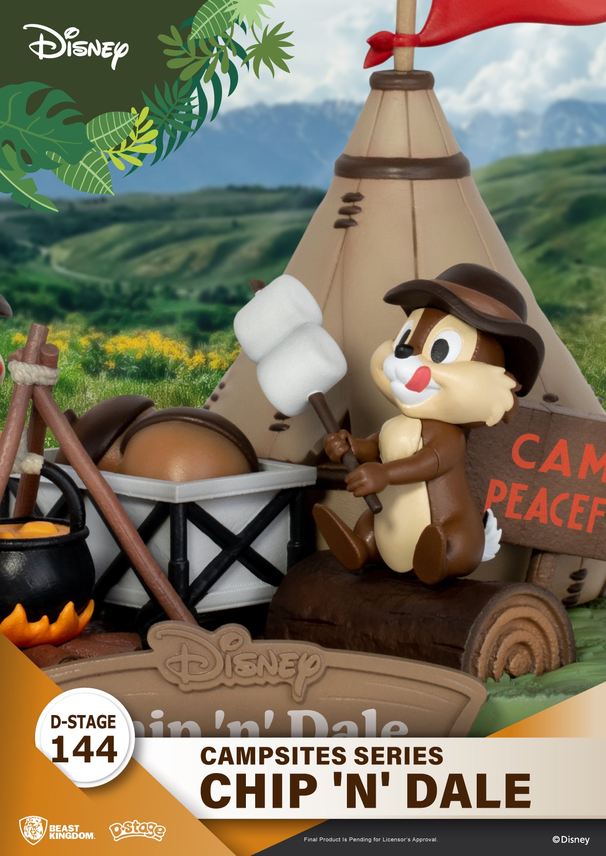 Beast Kingdom DS-144 Disney Campsites Series - Chip 'n' Dale Diorama Stage D-Stage Figure Statue