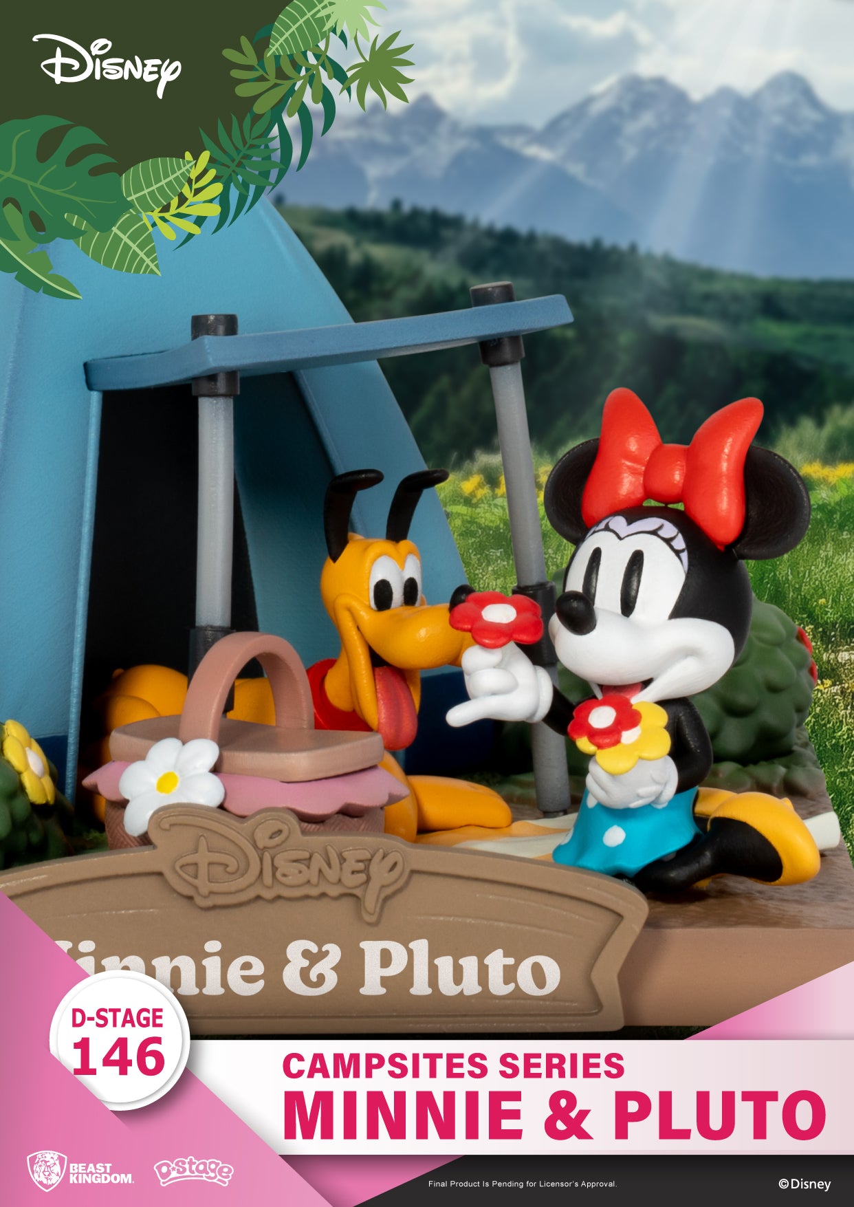 Beast Kingdom DS-146 Disney Campsites Series - Minnie & Pluto Diorama Stage D-Stage Figure Statue