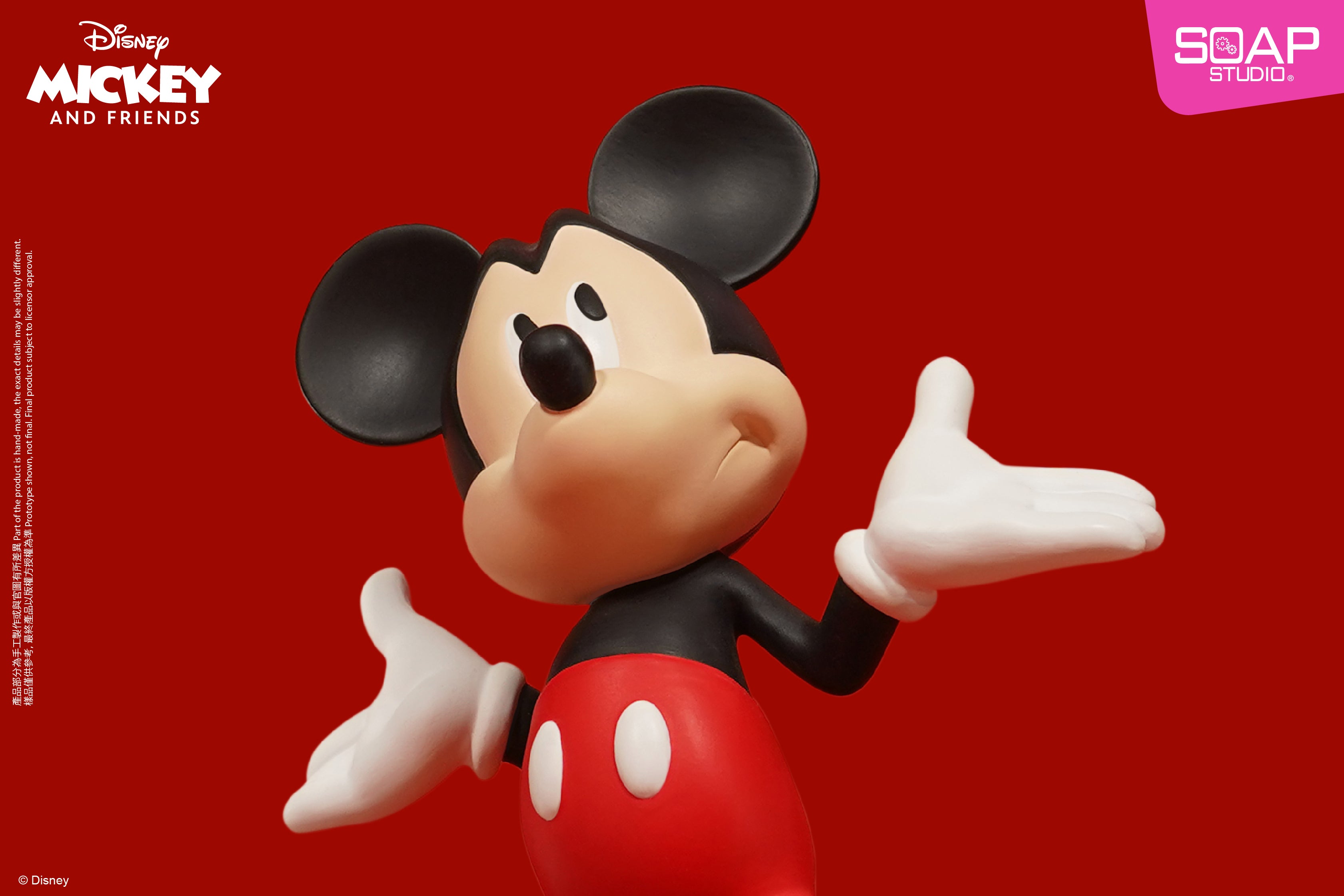 Soap Studio DY033 Disney Mickey Mouse Hand In Hand Statue