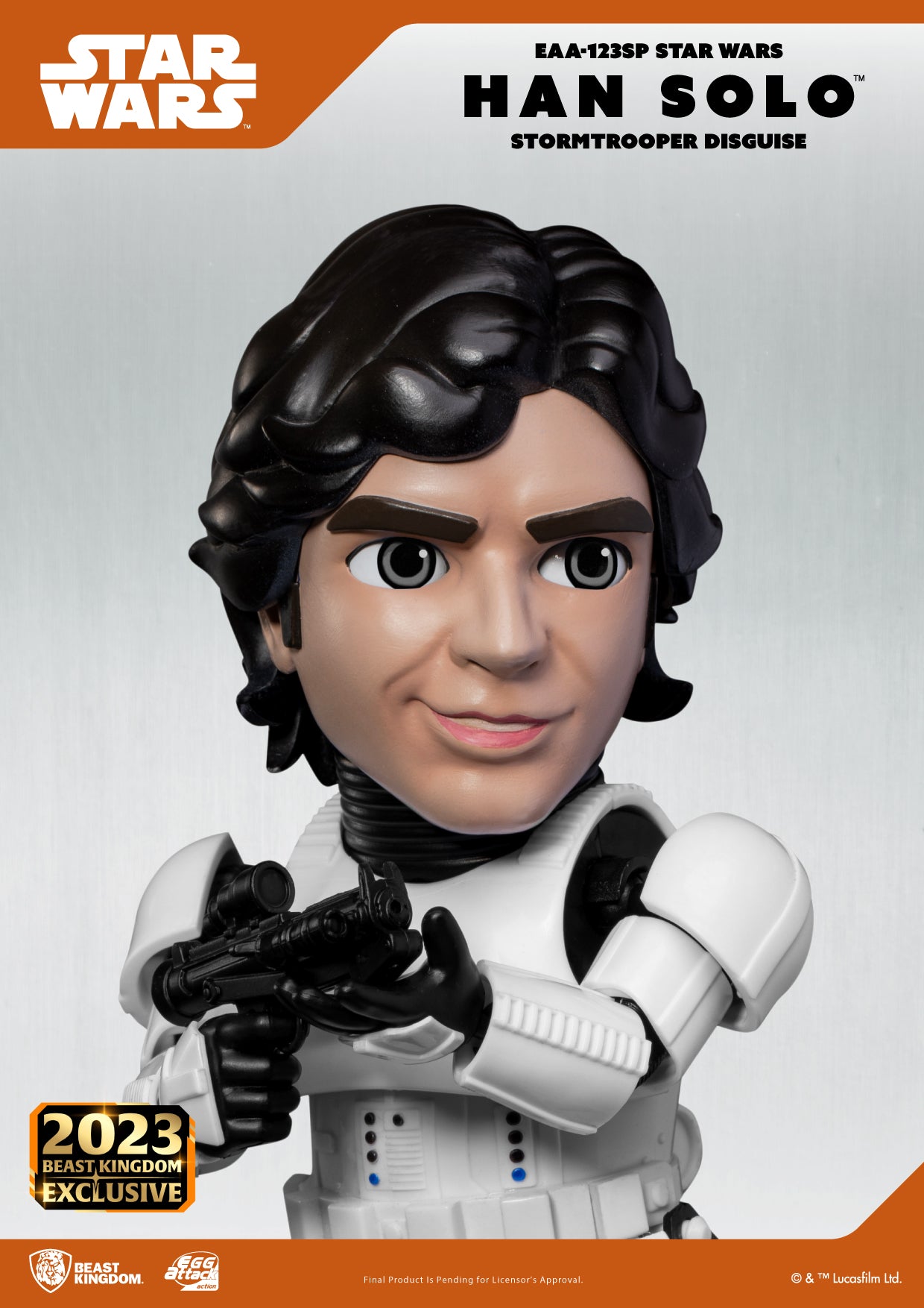 Beast Kingdom EAA-123SP STAR WARS Han Solo (Stormtrooper Disguise) Egg Attack Action