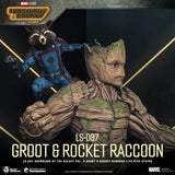 Beast Kingdom LS-097 MarvelGuardians of the Galaxy Vol. 3 Groot & Rocket Raccoon Life Size Statue