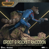 Beast Kingdom LS-097 MarvelGuardians of the Galaxy Vol. 3 Groot & Rocket Raccoon Life Size Statue