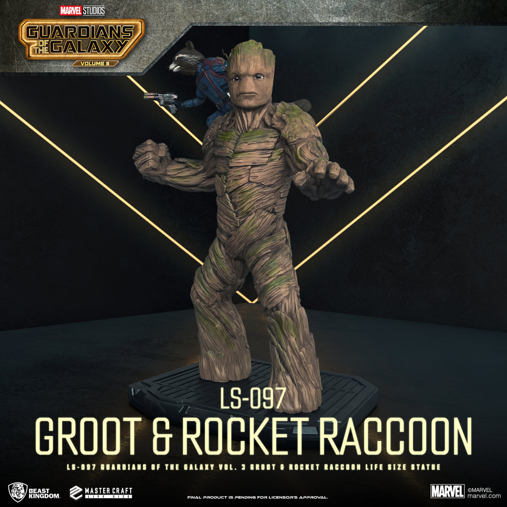 Beast Kingdom LS097 MarvelGuardians of the Galaxy Vol. 3 Groot & Rock