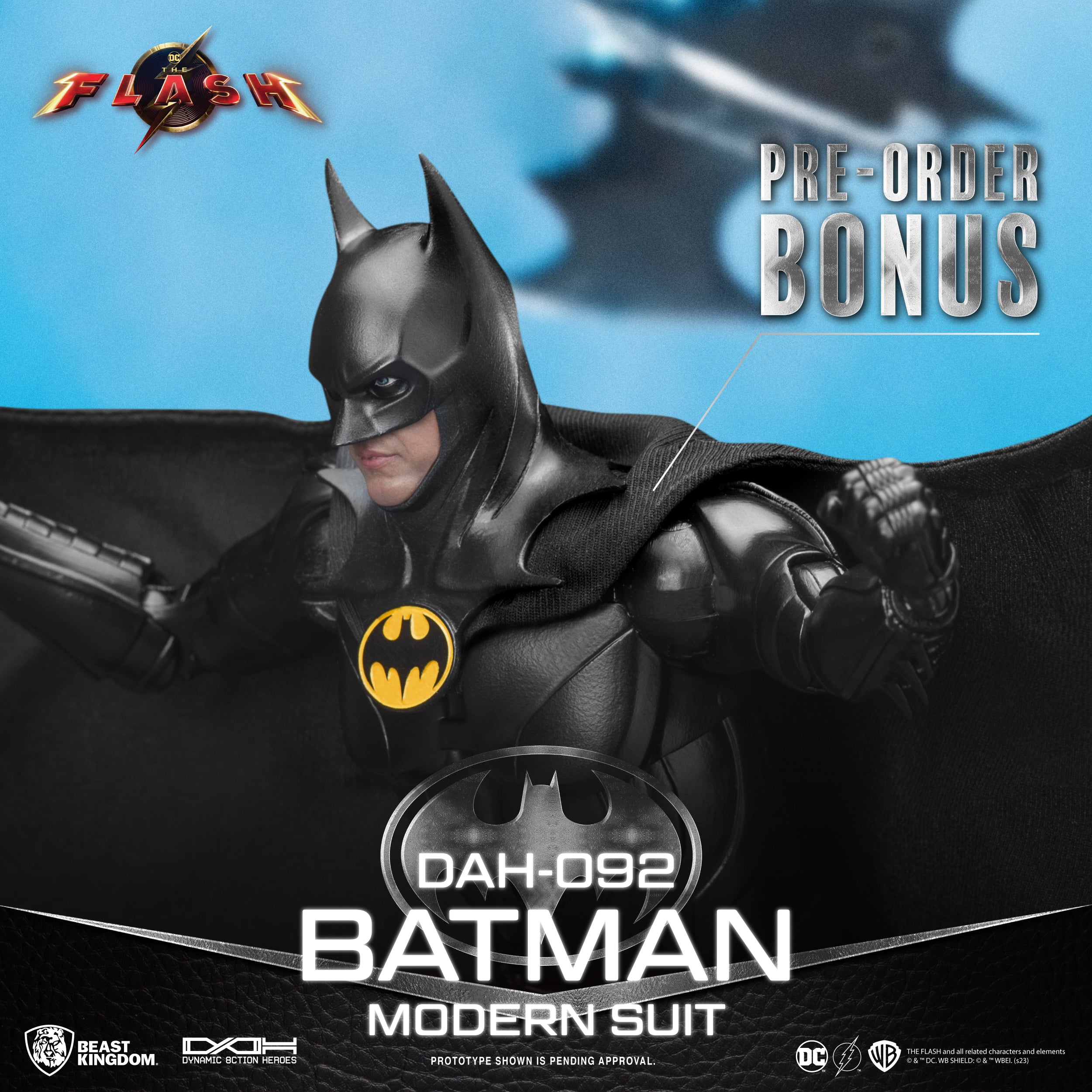 Beast Kingdom DAH-092 WARNER BROS: The Flash Batman Modern suit 1:9 Scale Dynamic 8ction Heroes Action Figure