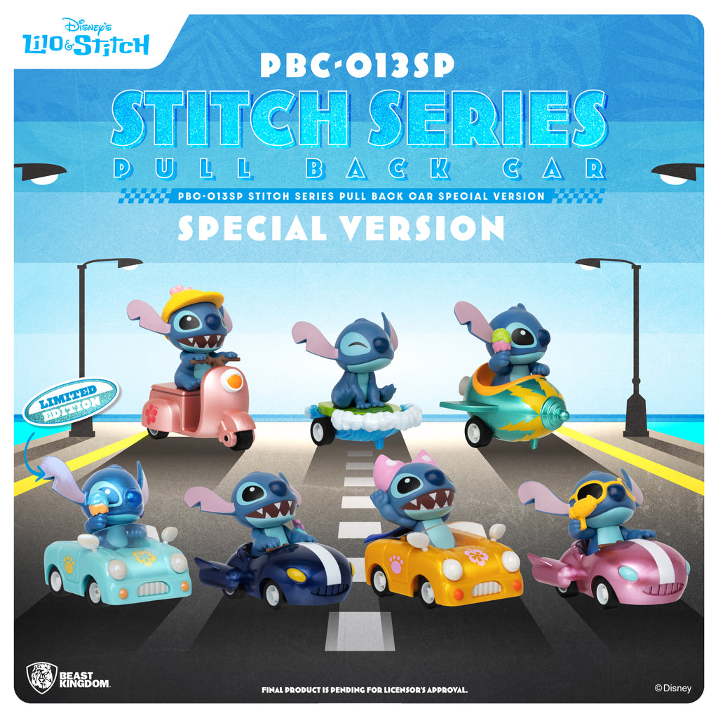 Beast Kingdom PBC013SP Stitch Series Pull Back Car Special Version Bl