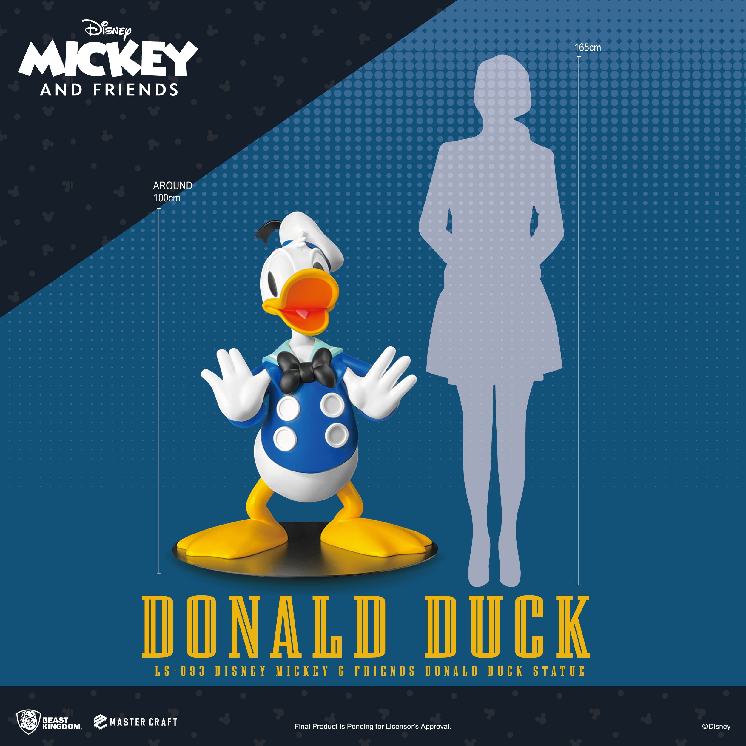 Beast Kingdom LS-093 Disney Mickey & Friends Donald Duck Statue