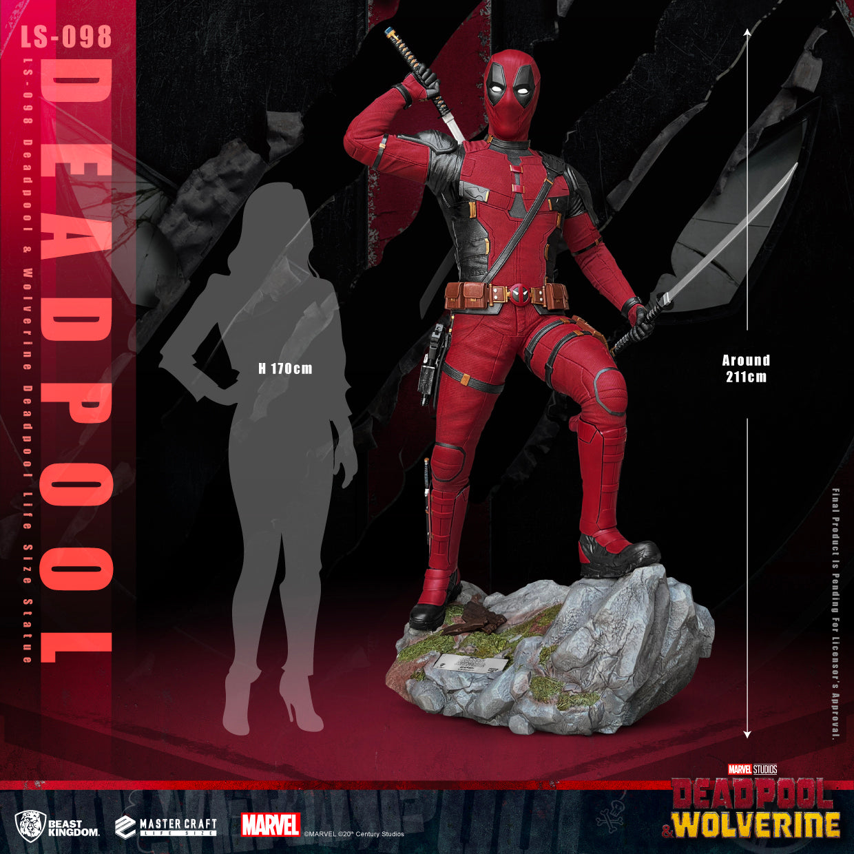MARVEL Deadpool & Wolverine Bust-up statue Figure A & Last