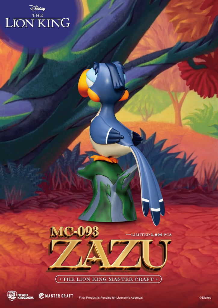 Beast Kingdom Master Craft Zazu – Le Roi Lion – Statue 20 Cm – Peinture Multisignature