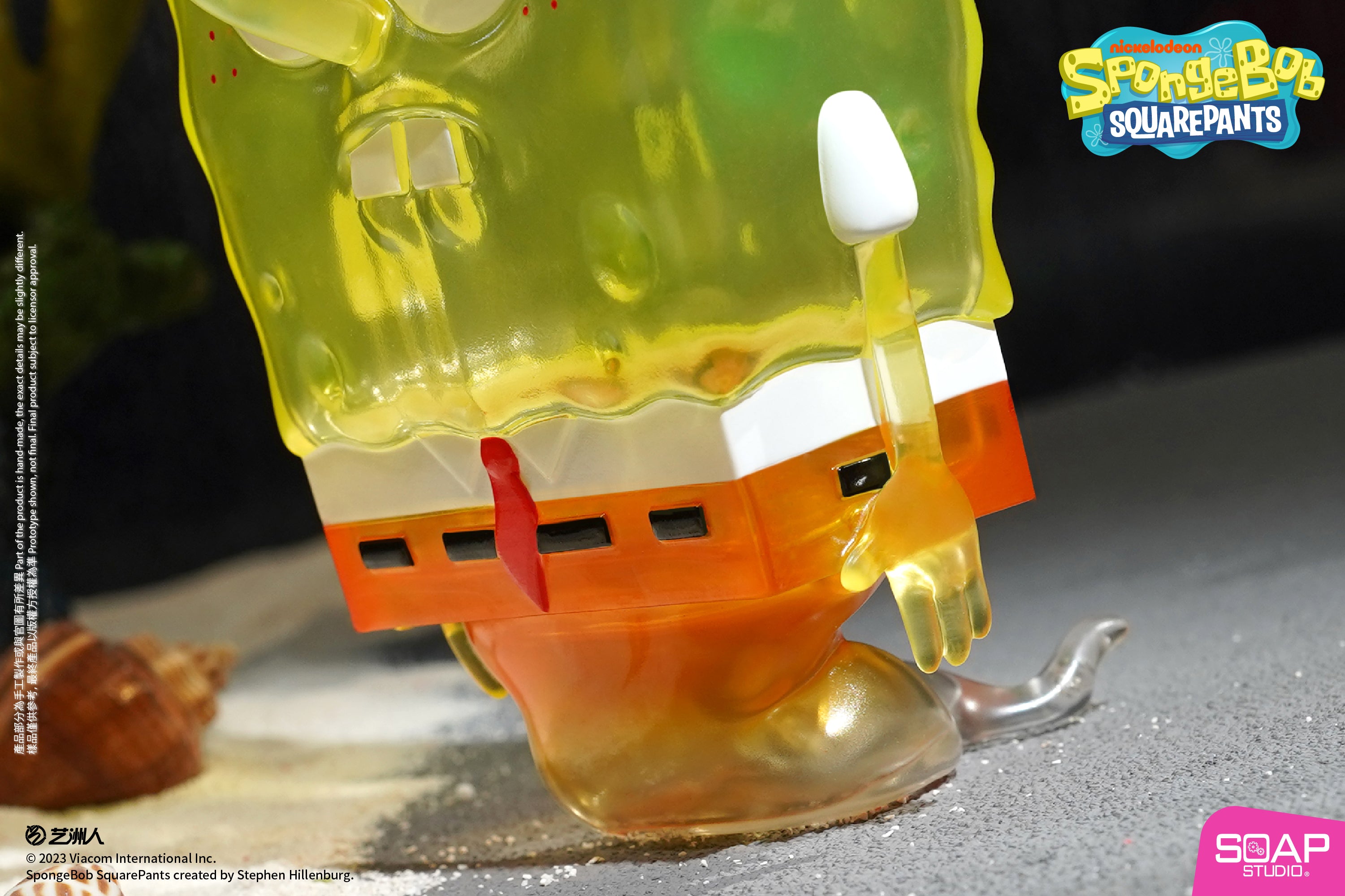 Soap Studio NS007T SpongeBob SquarePants - Cursed SpongeBob Figure (Translucent Ver.)