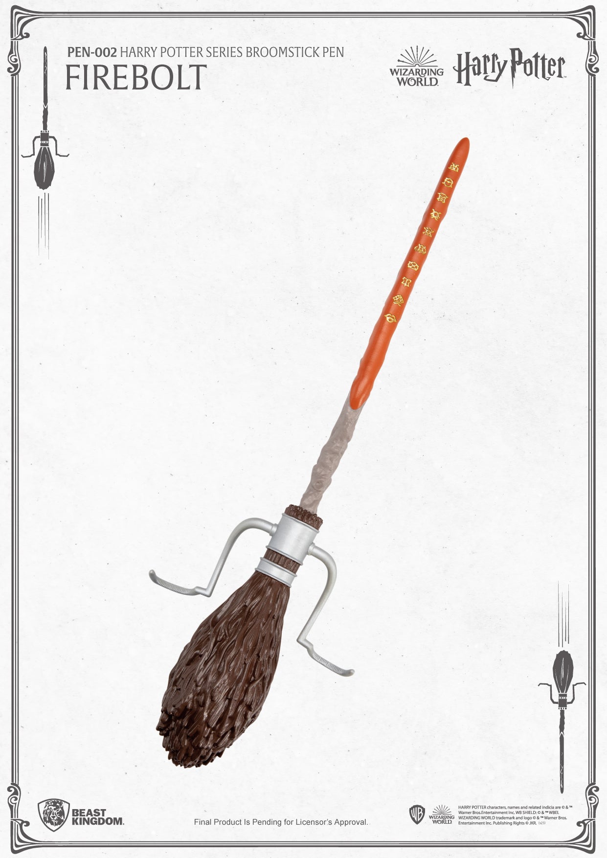 Beast Kingdom PEN-002 WARNER BROS: Harry Potter Series Broomstick Pen Firebolt