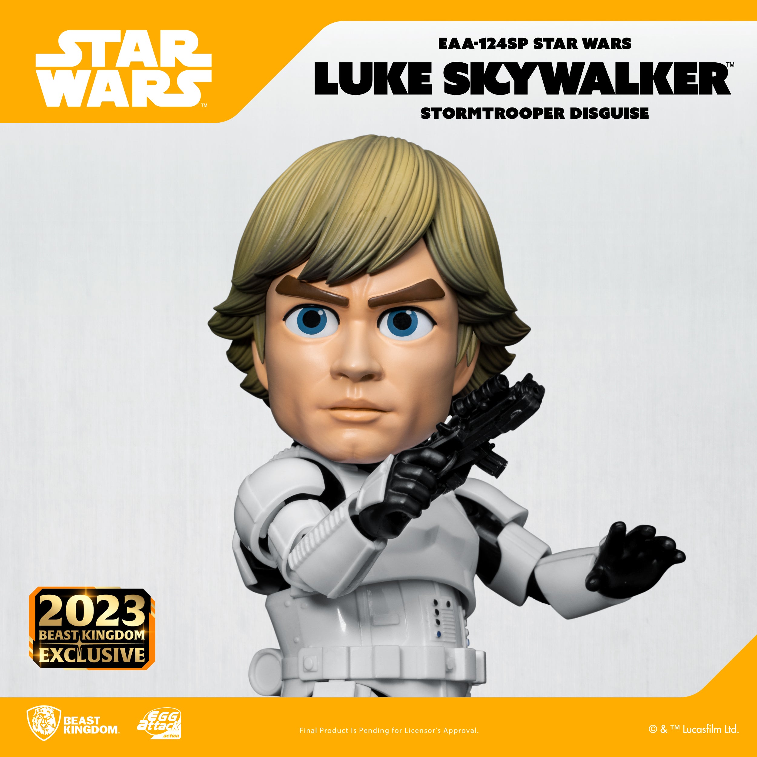 Beast Kingdom EAA-124SP STAR WARS Luke Skywalker (Stormtrooper Disguise) Egg Attack Action
