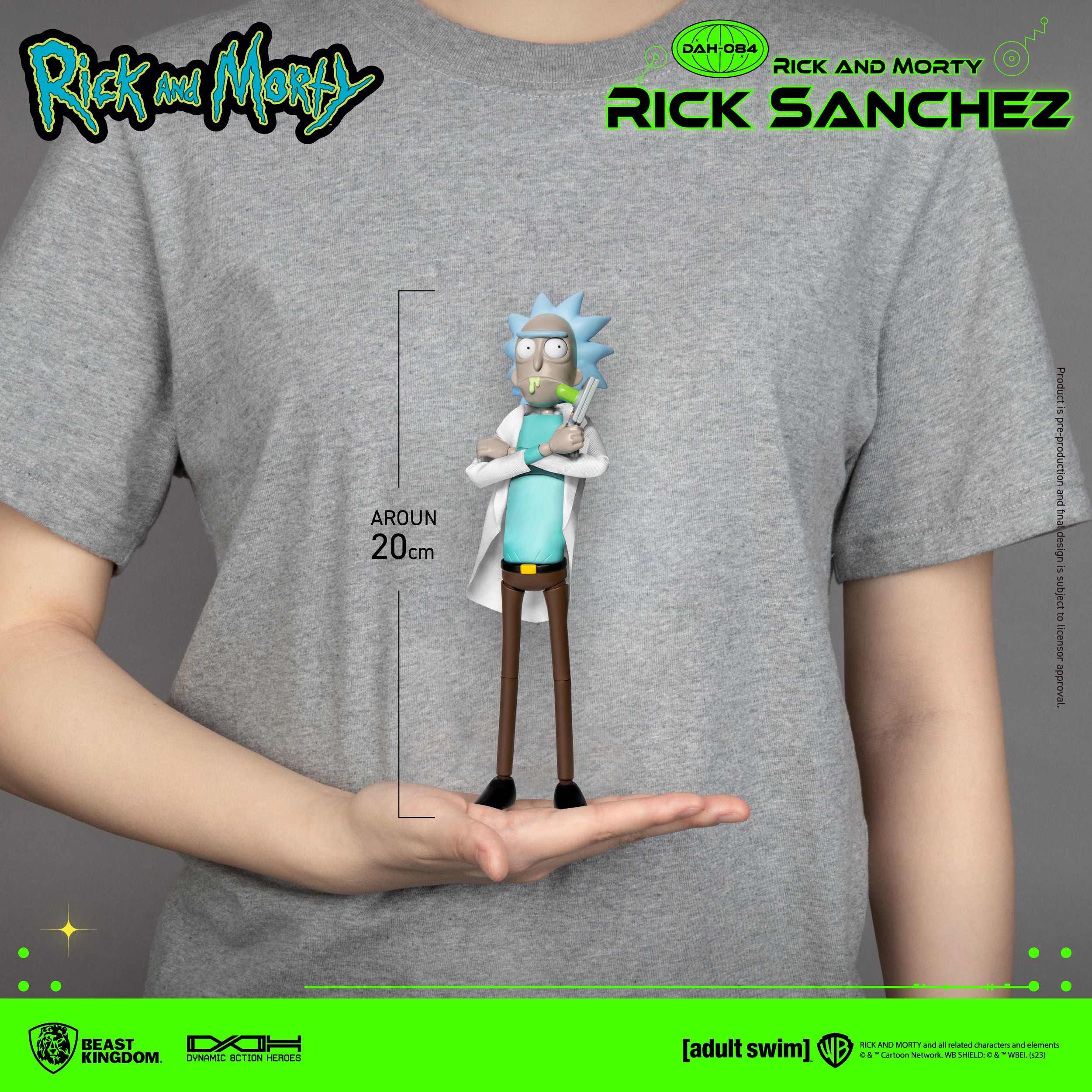 Beast Kingdom DAH-084 Rick and Morty Series: Rick Sanchez Dynamic 8ction Heroes