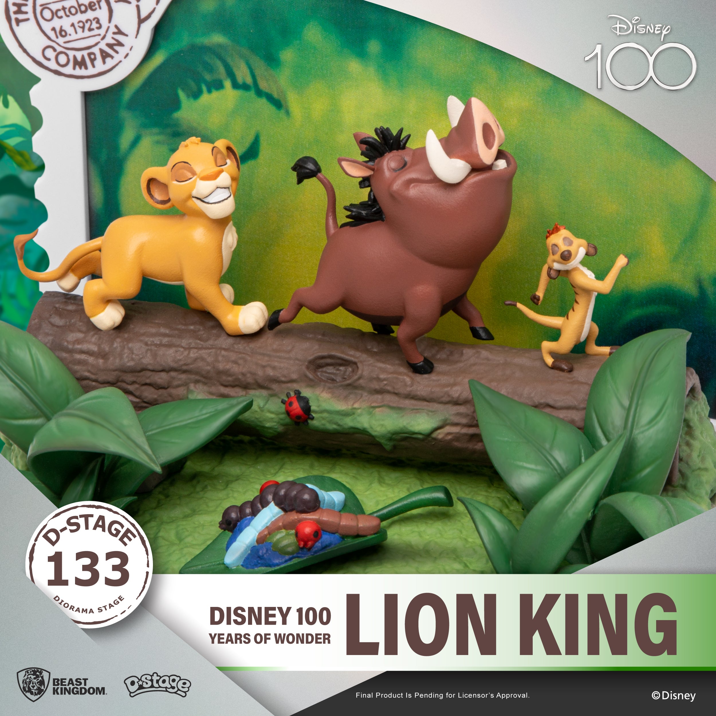 Beast Kingdom DS-133 Disney 100 Years of Wonder-Lion King Diorama Stage D-Stage Figure Statue