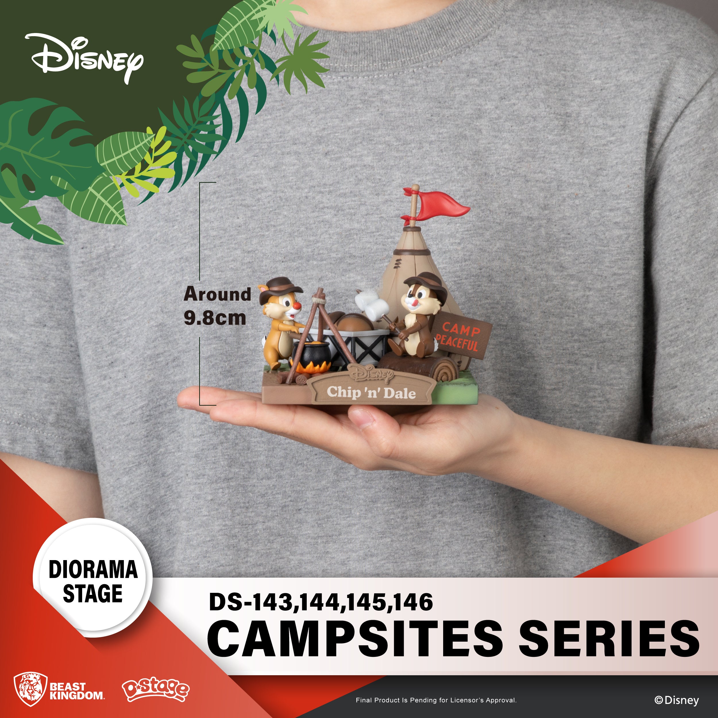 Beast Kingdom DS-144 Disney Campsites Series - Chip 'n' Dale Diorama Stage D-Stage Figure Statue