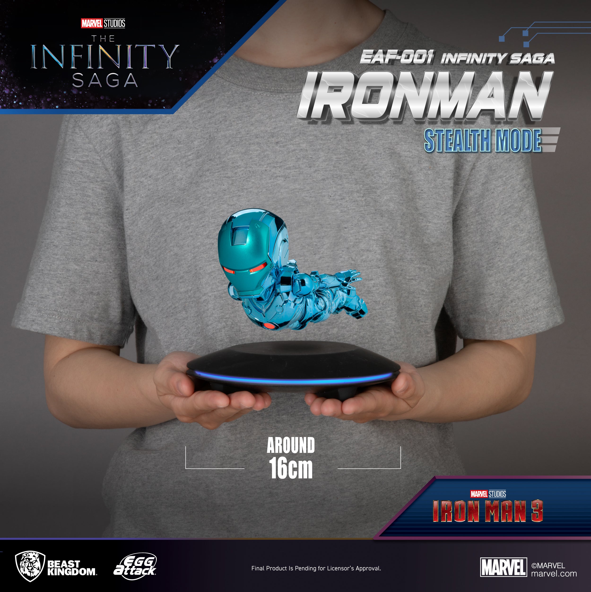 Beast Kingdom EAF-001 Infinity Saga Ironman Stealth Mode Egg Attack Floating