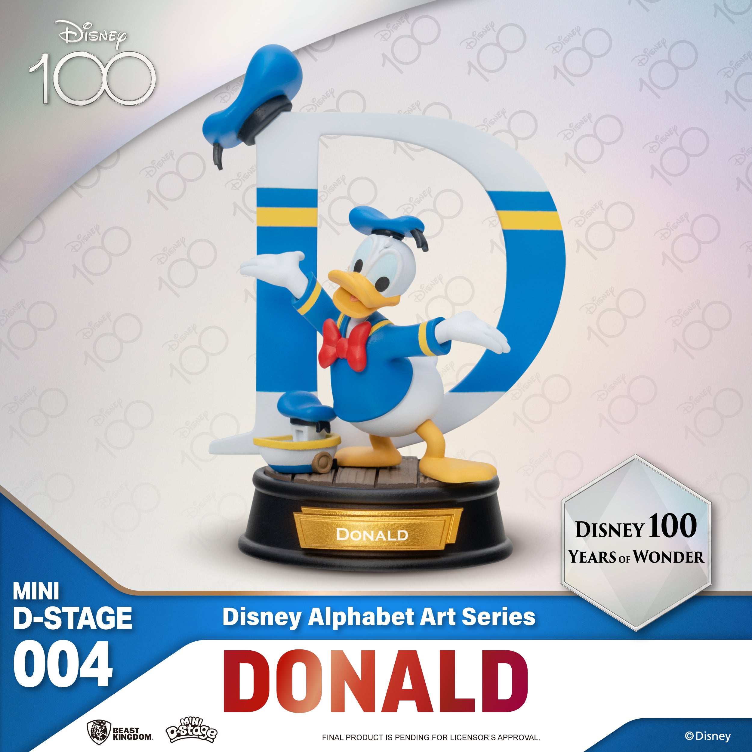 Beast Kingdom MDS-004 Disney 100 Years of Wonder-Disney Alphabet Art Series Blind Box Set (6pcs)