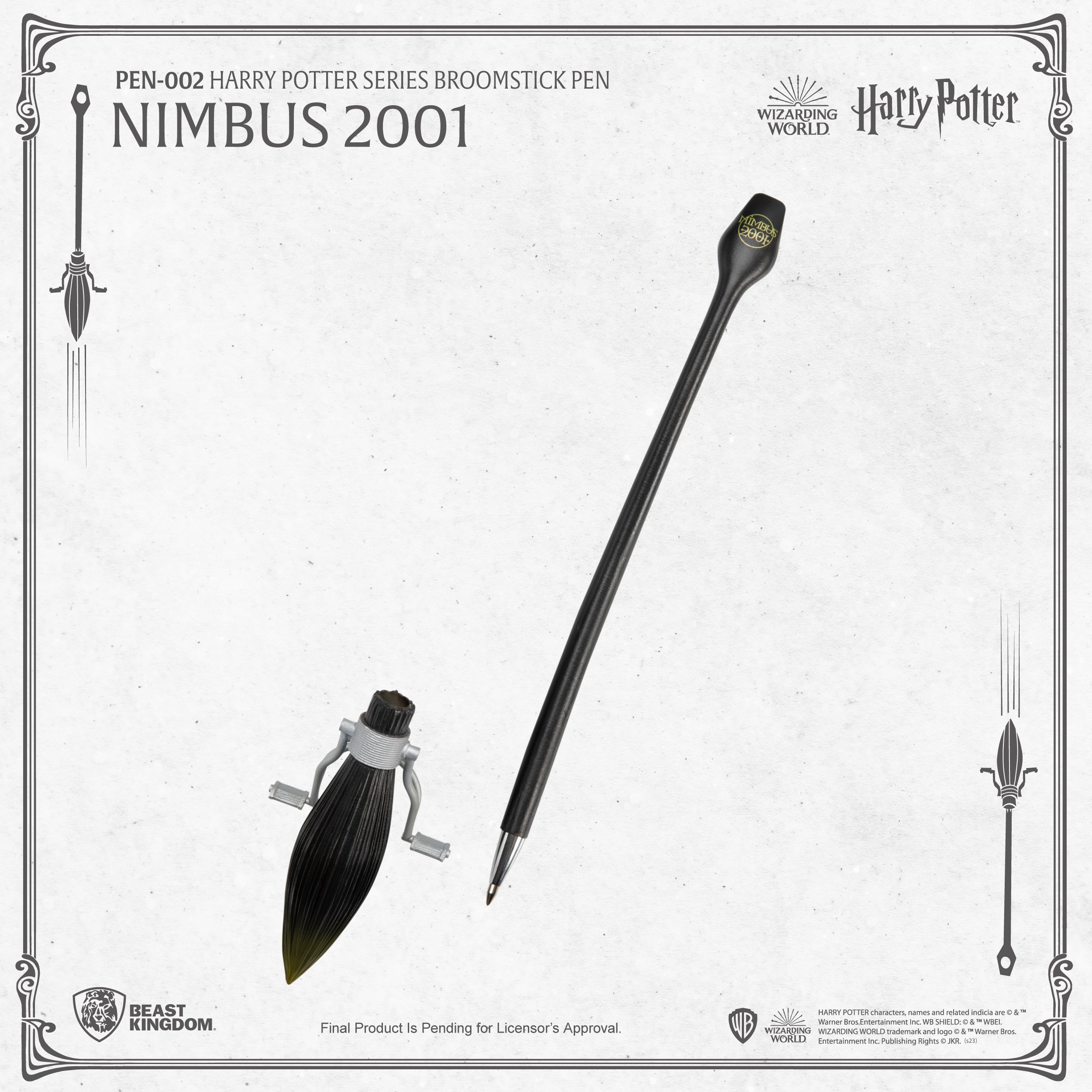 Beast Kingdom PEN-002 WARNER BROS: Harry Potter Series Broomstick Pen Nimbus 2001