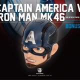 Beast Kingdom Ea-025 Marvel Captain America Civil War: Vs Iron Man Mark 46 Egg Attack Figure Ea